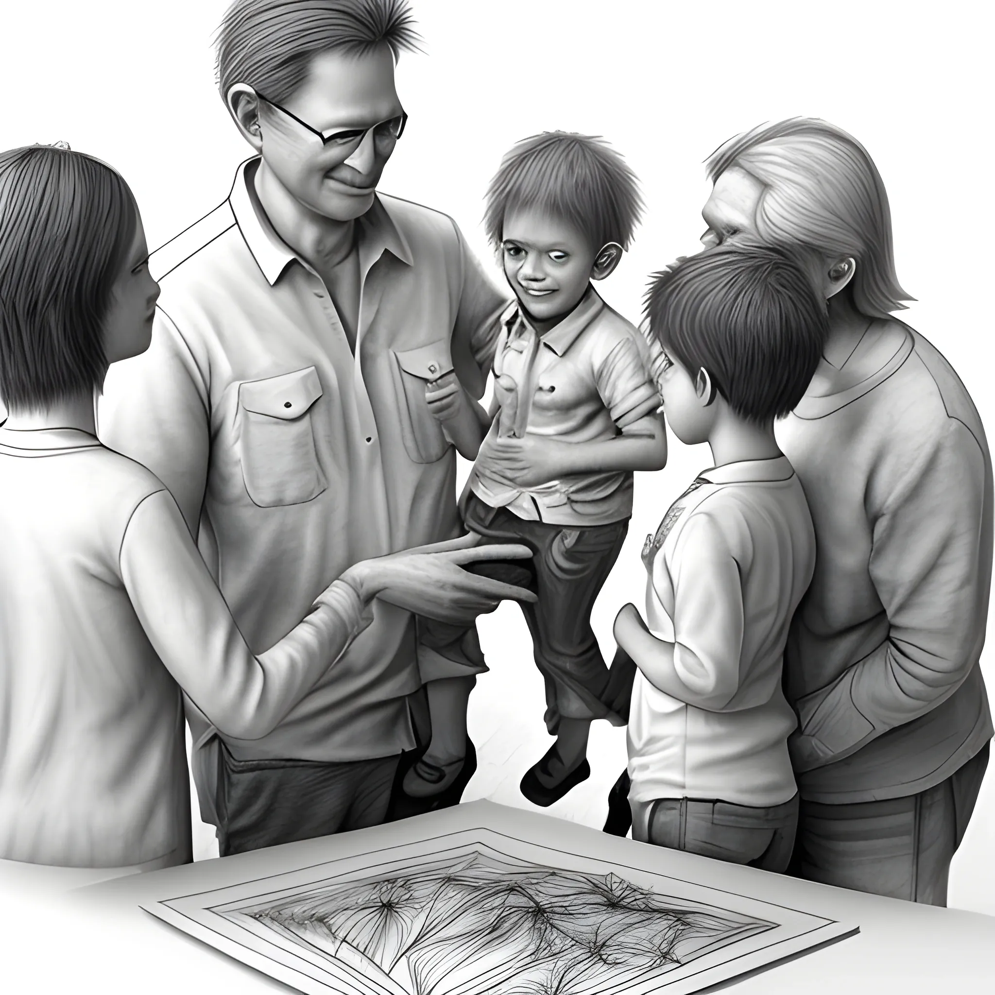 How To Make Creative Family Portraits Drawing