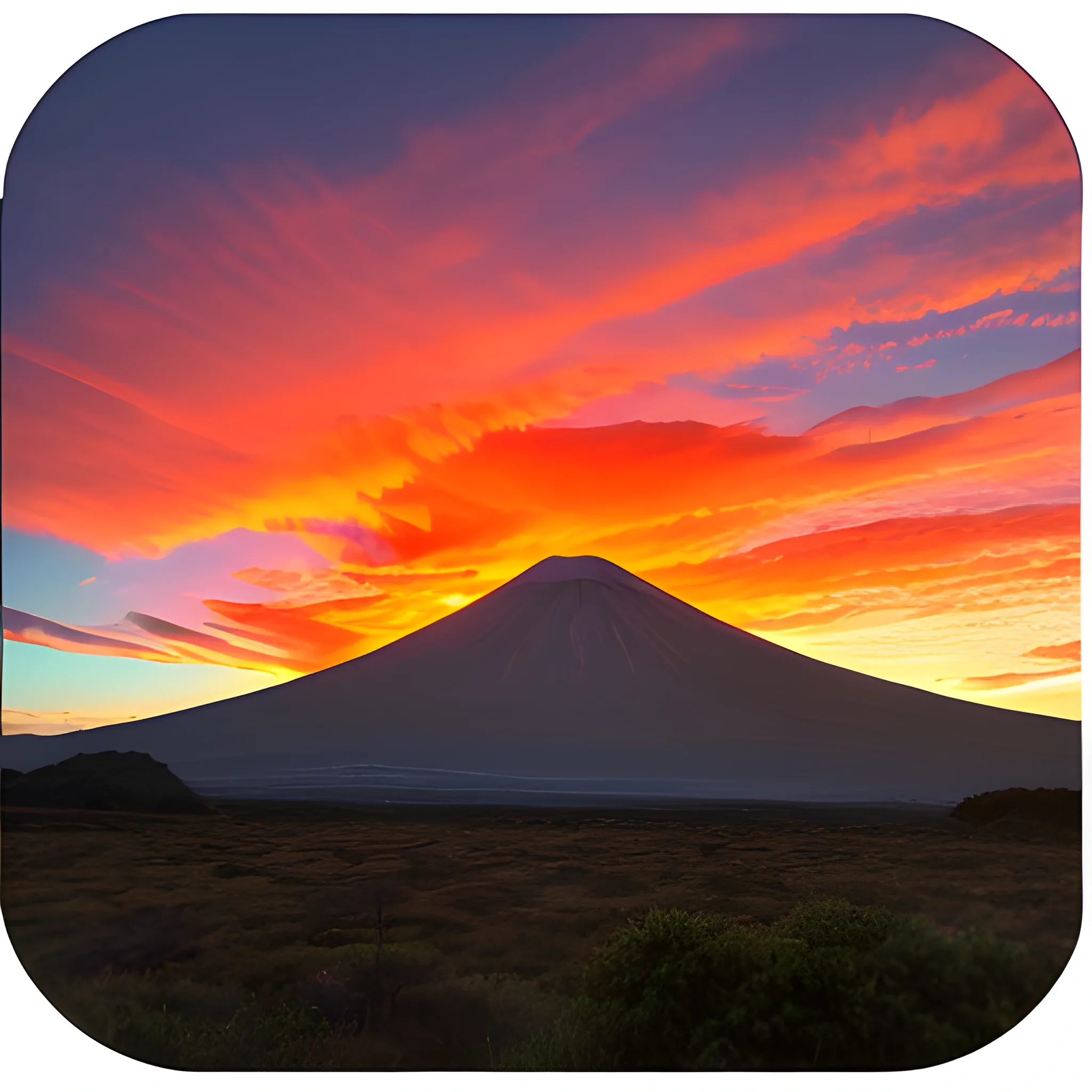  4K ,Fondo Atardecer , Volcán , Avatar