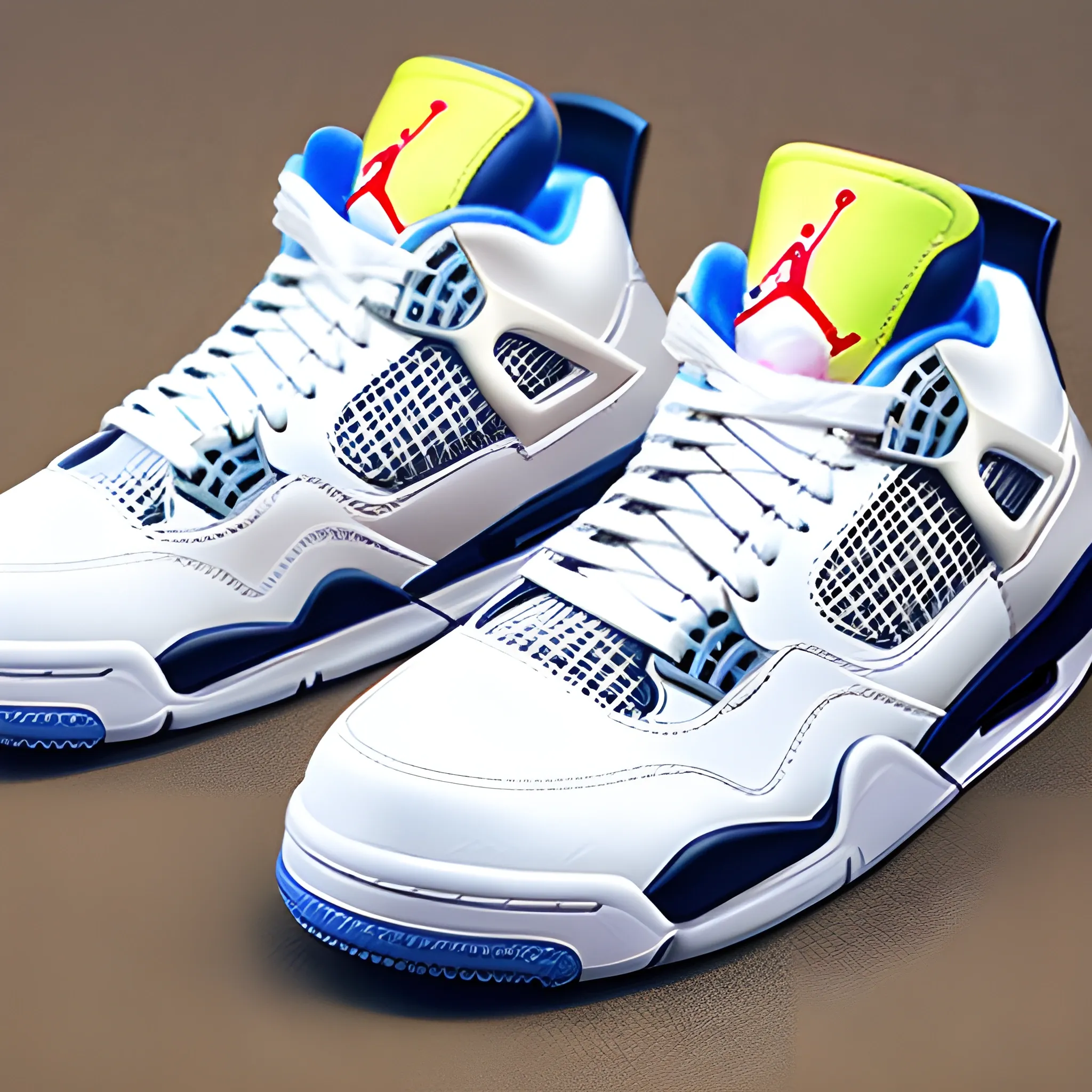 Jordan shoes retro 4 palomino in the style of a 80s, 1980s