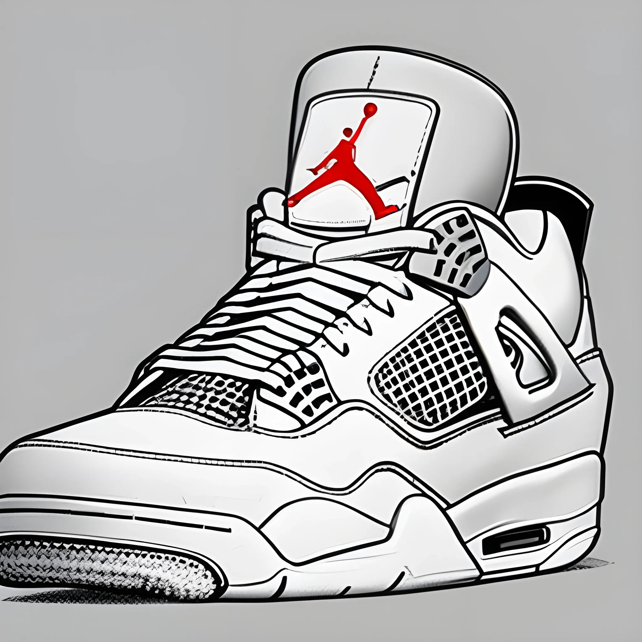 Jordan shoes retro 4 palomino in the style of a 80s, 1980s Penci ...