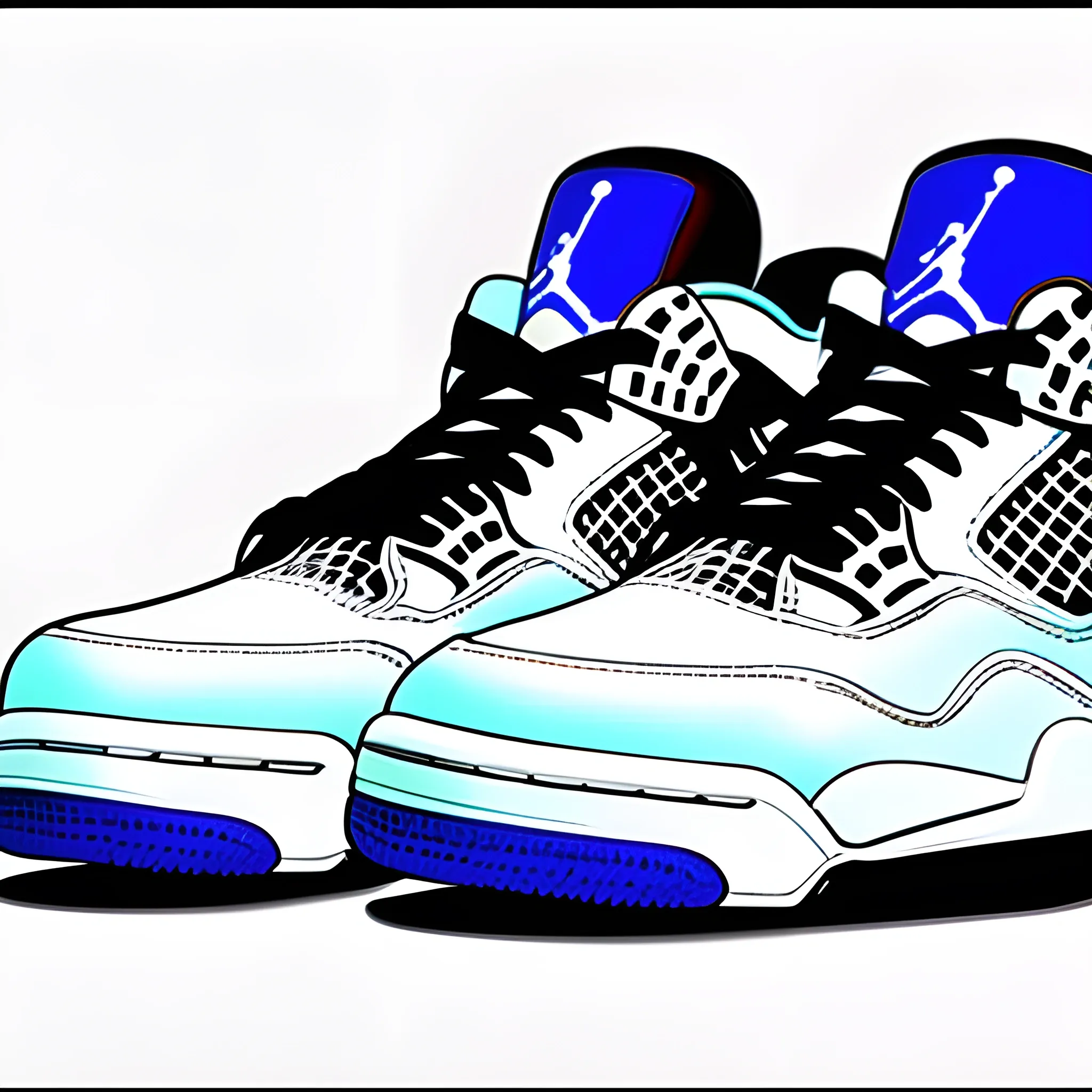 Jordan shoes retro 4 in the style of a 80s, 1980s, hi quality resolution, hi detailed, complete image