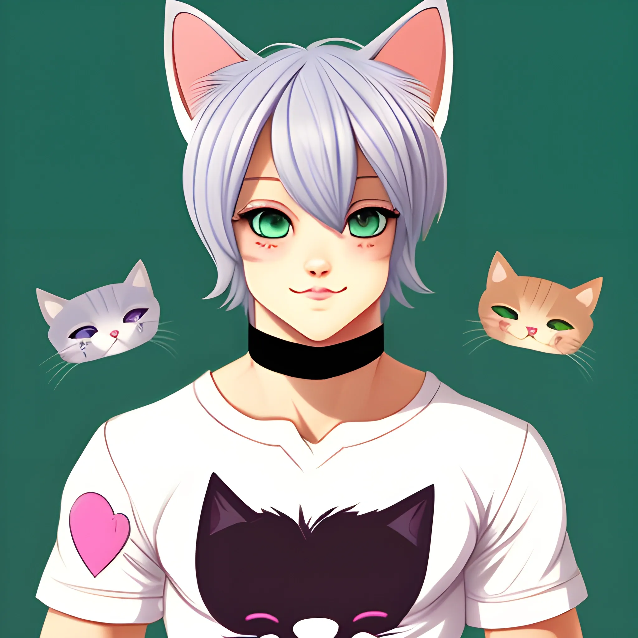 Femboy Catboy Cute Arthubai 4417