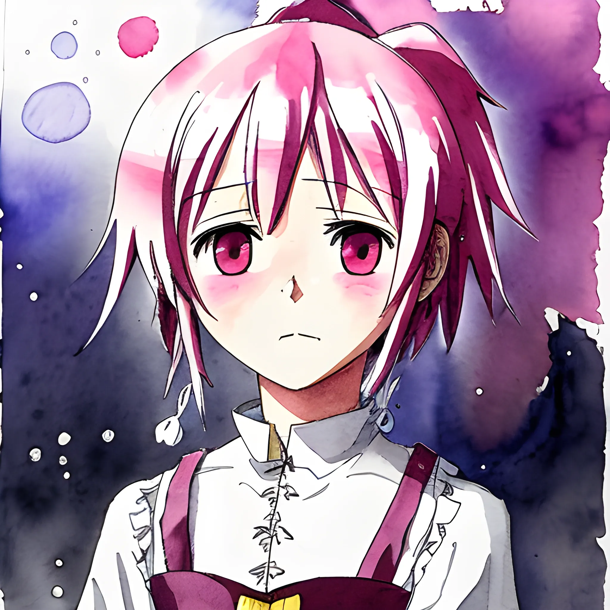 madoka sad scene, Water Color