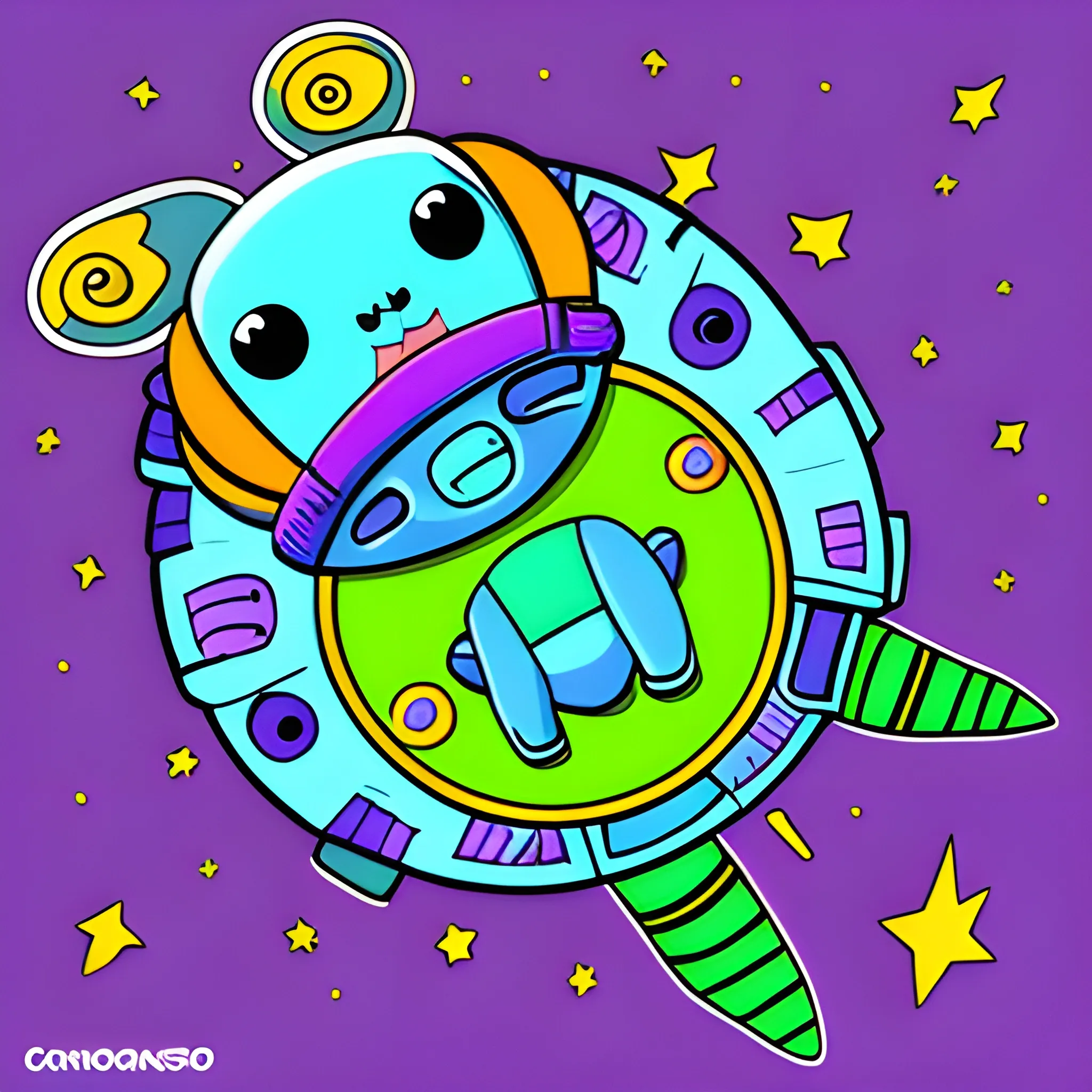 conejo espacial cosmico , Cartoon