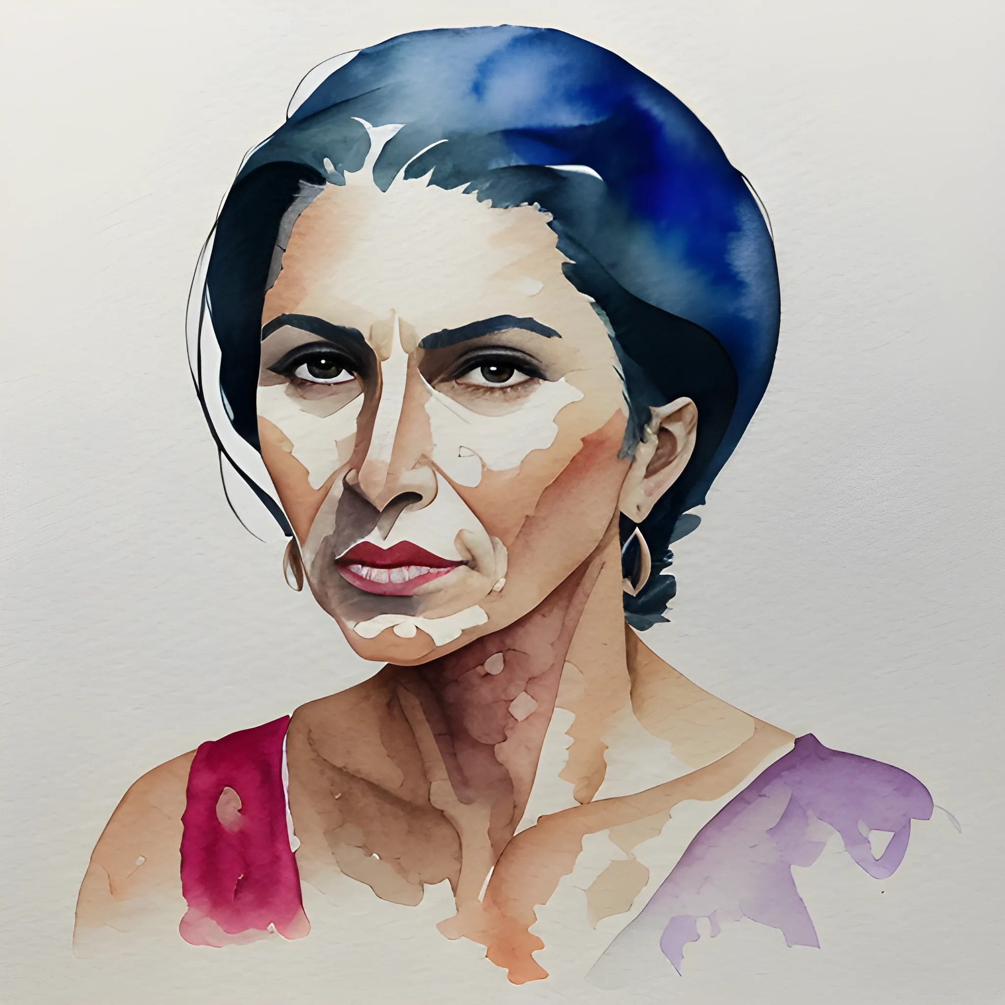 Mujer , Water Color