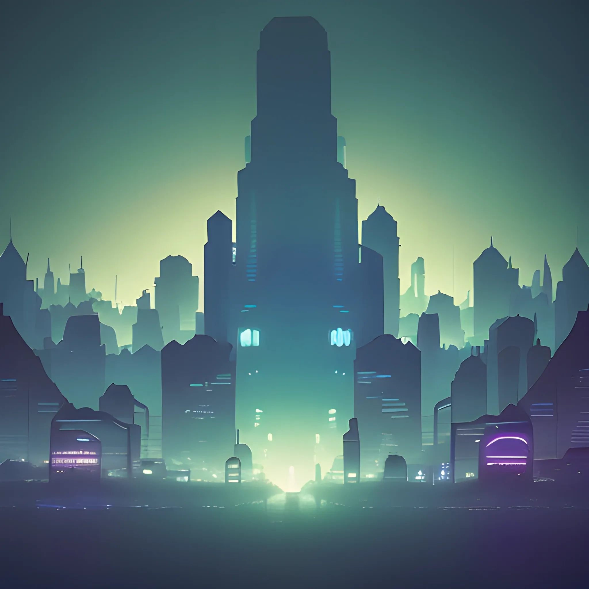 (((by Mary Arrigan and Loish))), a panorama wide shot photo of a ghostly glowing city (in the style of Fine Art and Memphis), (trending on Art on Instagram), (simple, unexpected, space punk), (multiracial, aesthetic, moody lighting, sfumato), (high quality), (detailed), (masterpiece), (best quality), (highres), (extremely detailed), (8k), (NSFW:0.5)