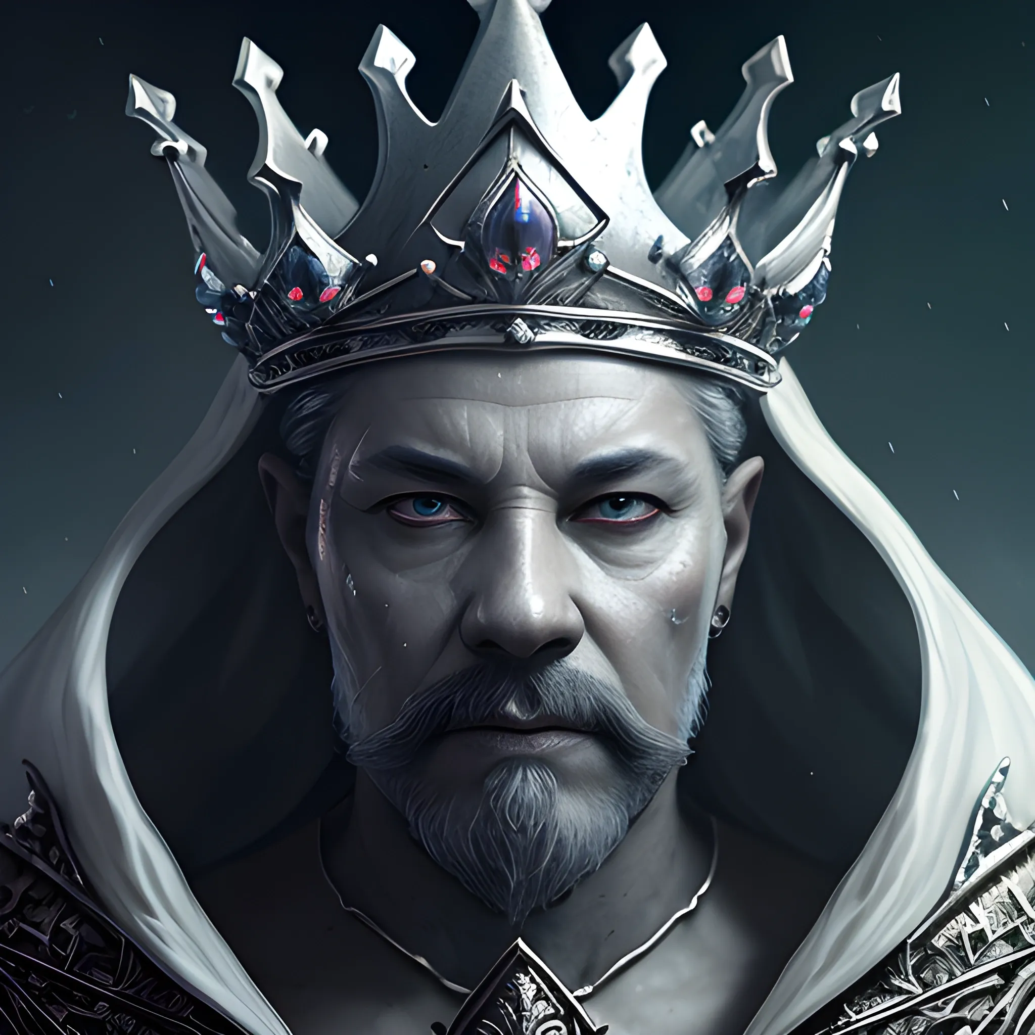 very strong soul, very strong ghostking with a black pointed crown, transparent ghost, 8k, high resolution, high quality, photorealistic, hyper-realistic, detailed, detailed matte painting, deep colour, fantastical, intricate detail, splash screen, complementary colours, fantasy concept art, 8k resolution trending on Artstation Unreal Engine 5

