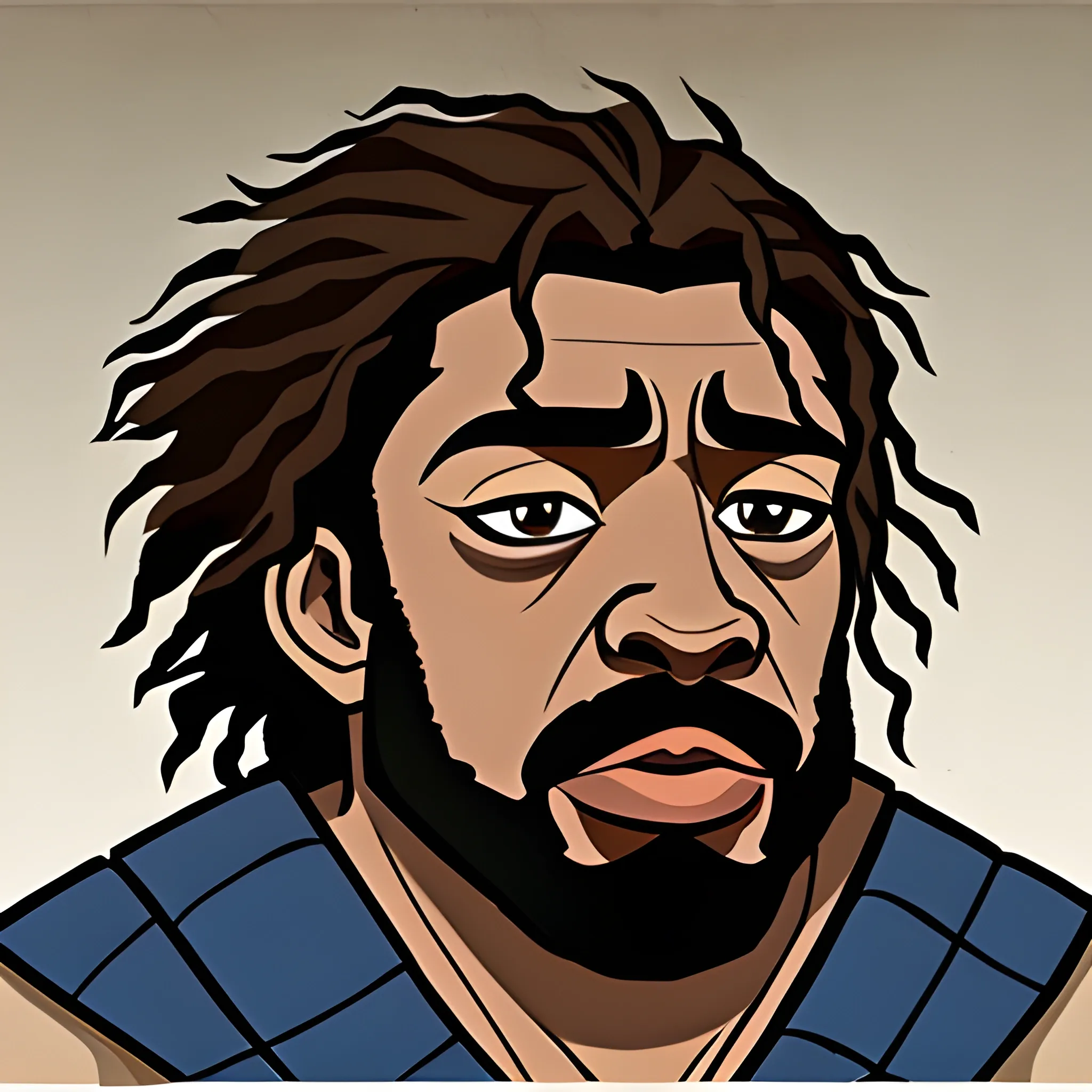 William wallace from Braveheart movie as an African American, Cartoon