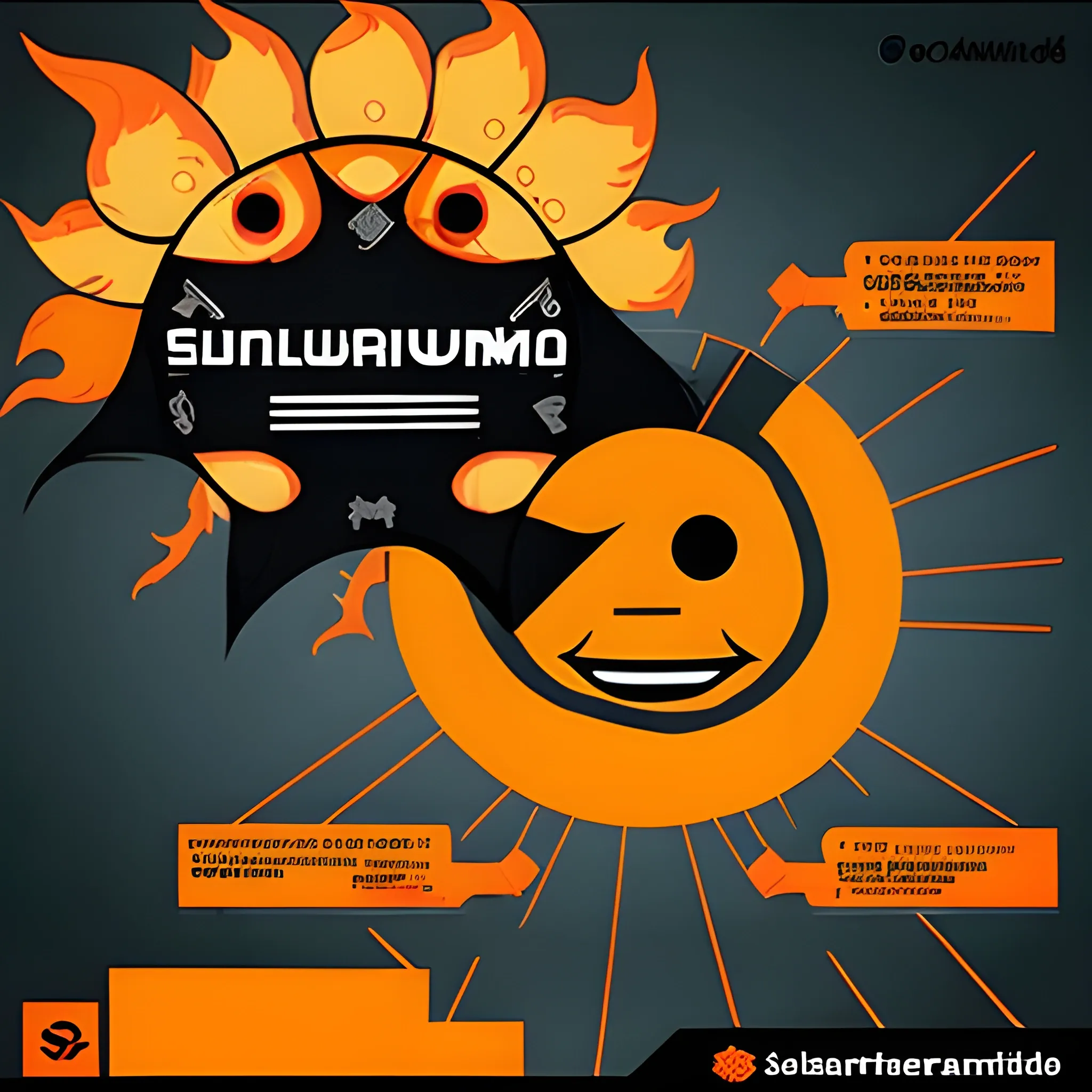 Por favor, ¿podría proporcionarme una imagen impactante que represente el impacto financiero del ciberataque de SolarWinds "Sunburst"?
, Cartoon