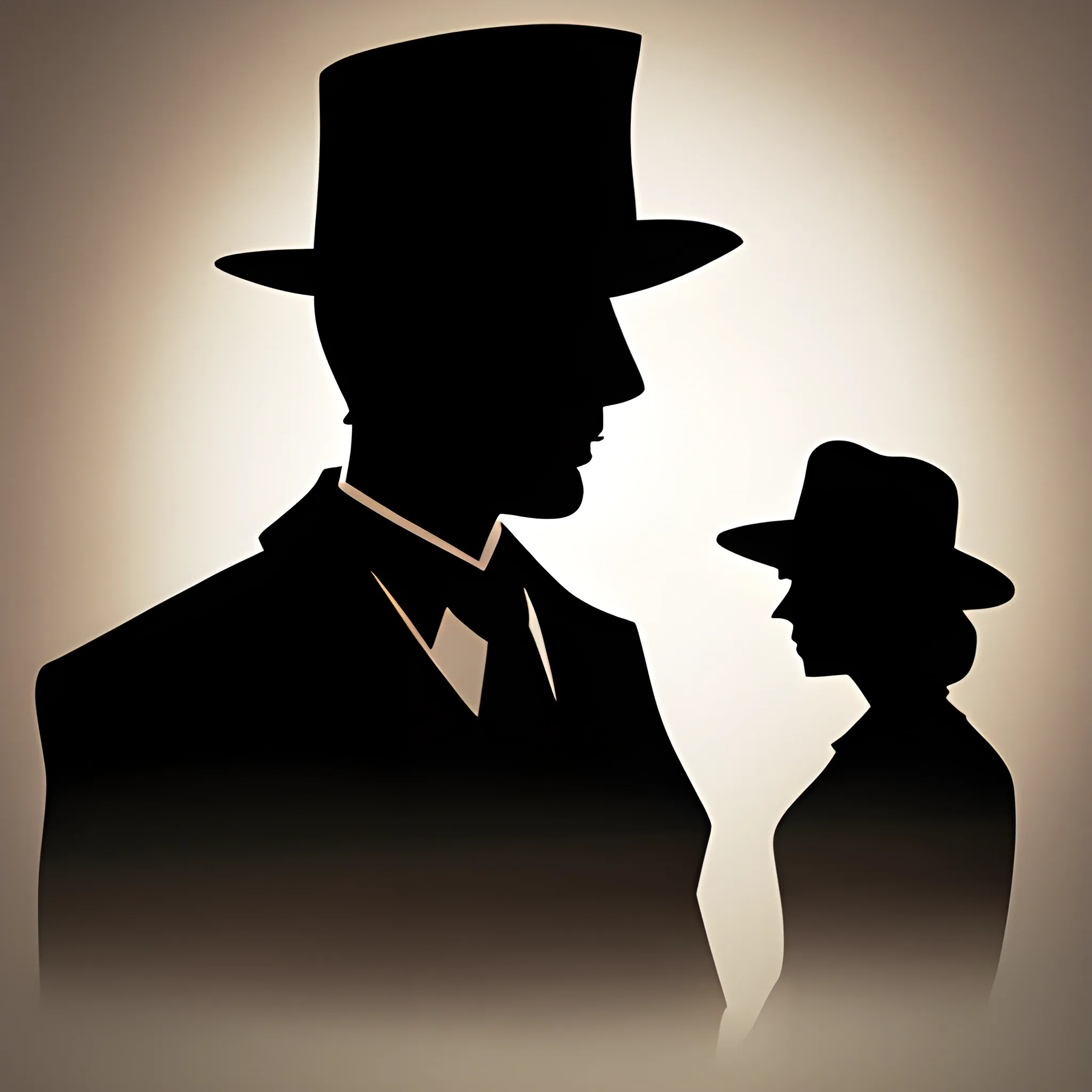 two Detective silhoutte
