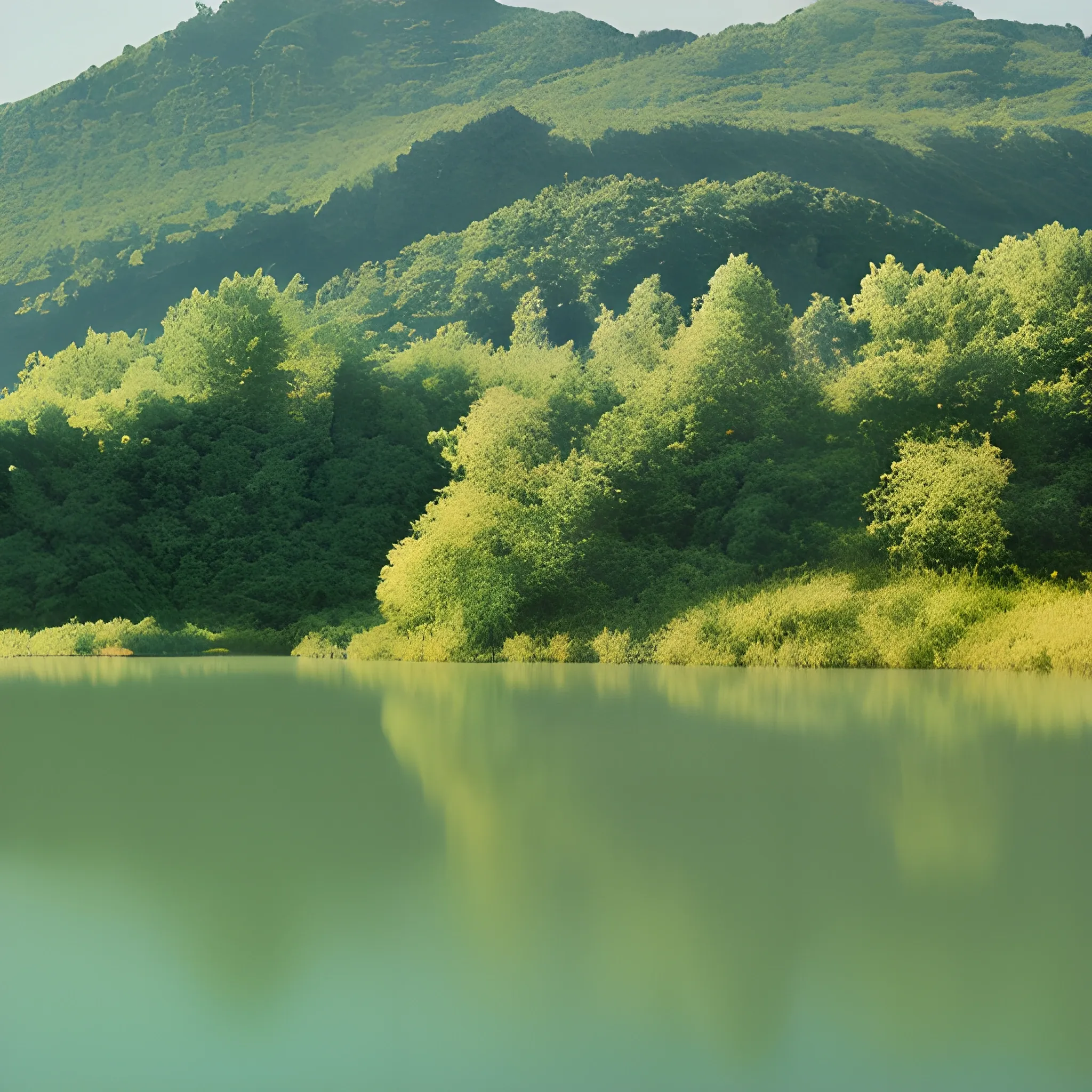 abondend island in a lake