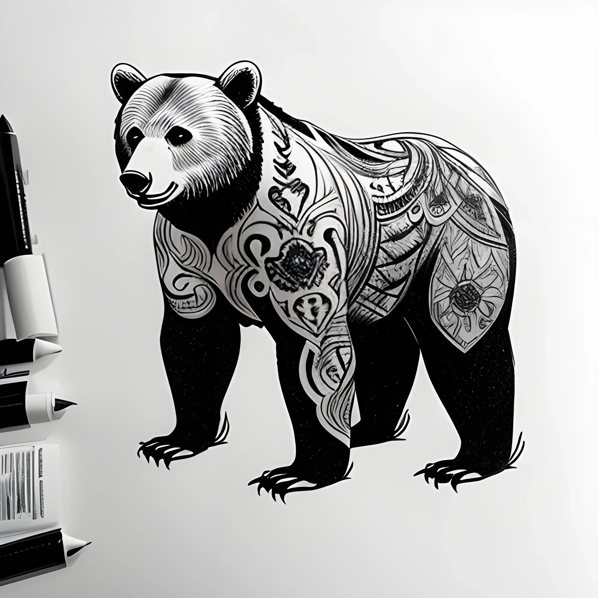 Bear Tattoo Design and Meanings - Strength, Courage and Confidence |  Geometric tattoo, Bear tattoo designs, Tattoo designs and meanings