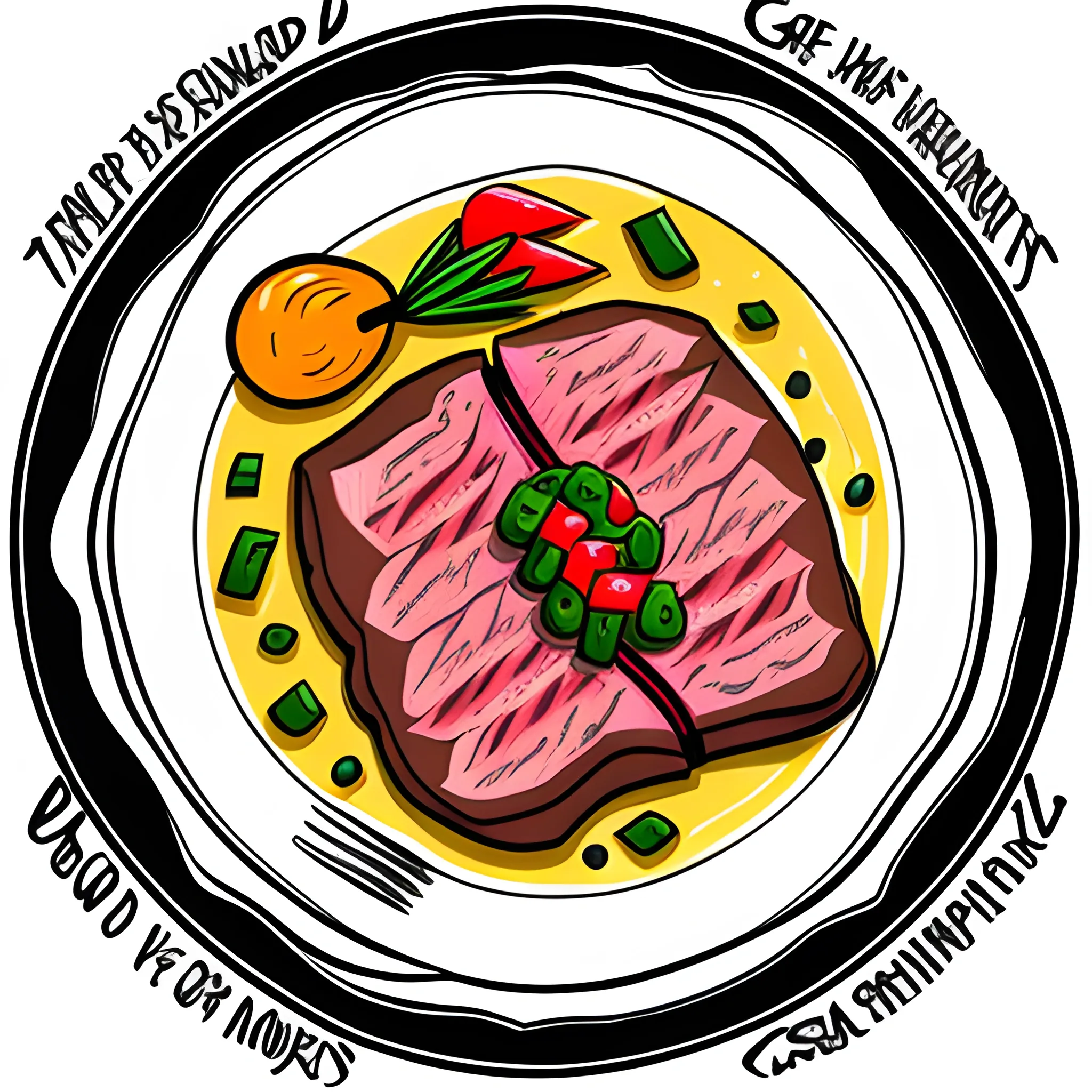 Steak Nothing Else Cartoon No Plate Arthubai 8440