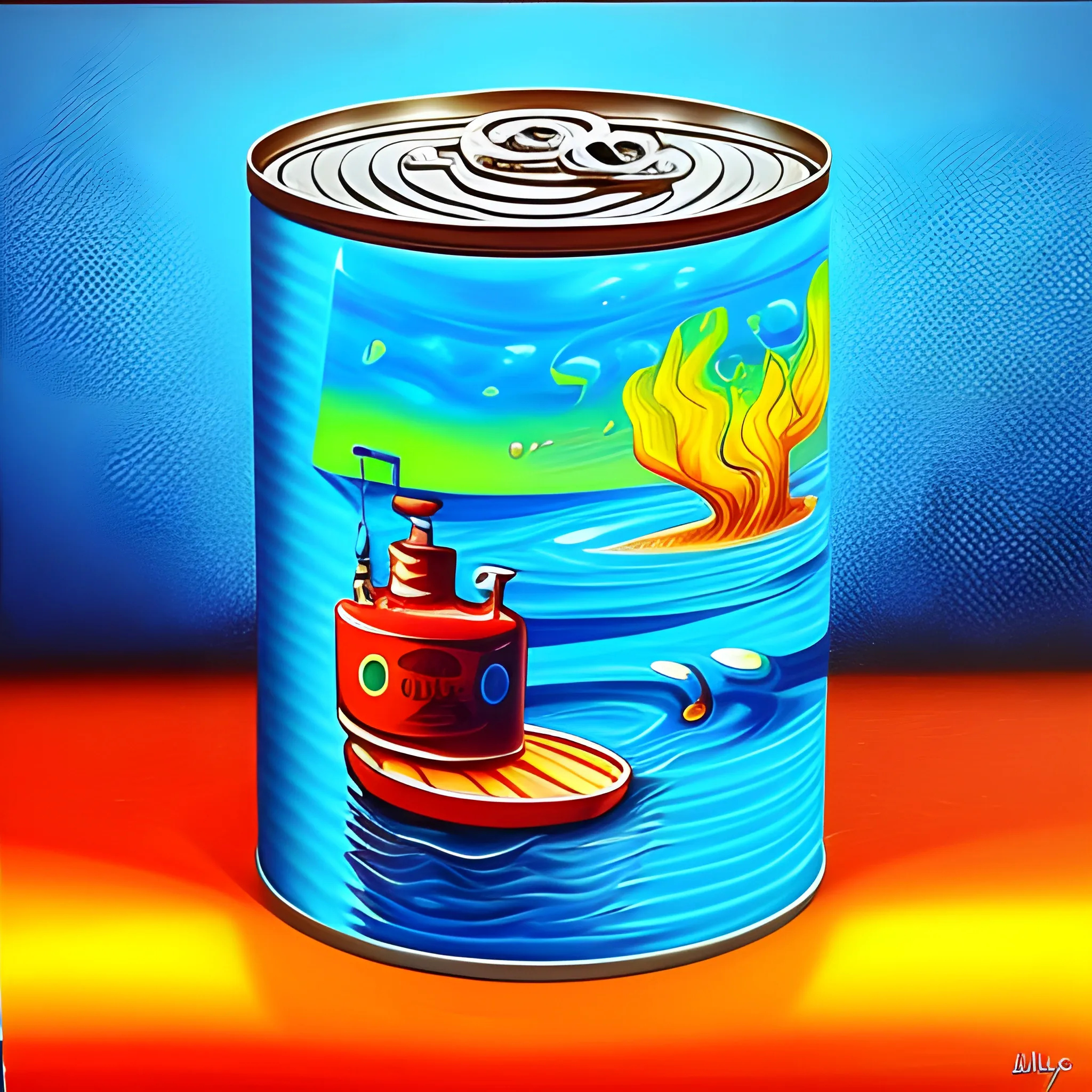 water can
, Trippy, Cartoon, Oil Painting