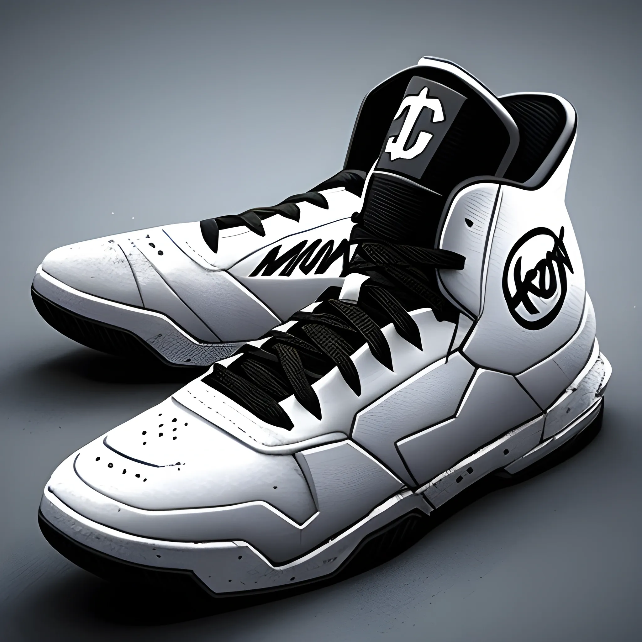 Concept Moon Knight basketball sneakers, popular in art station, smooth, sharp focus