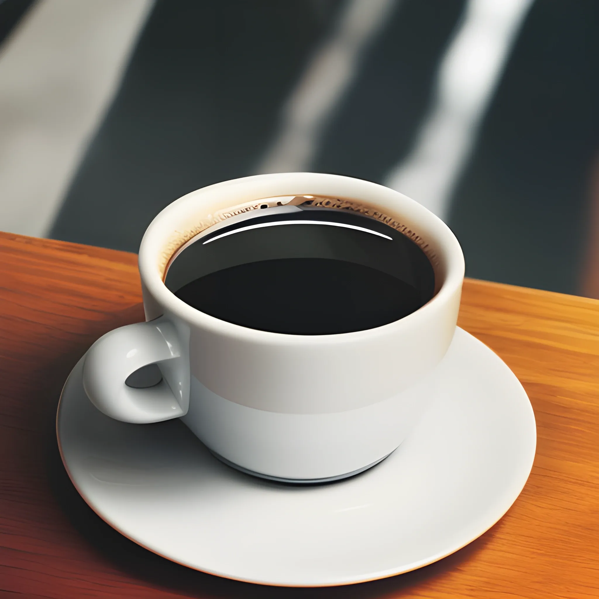 cup of coffee with a real face in the reflection