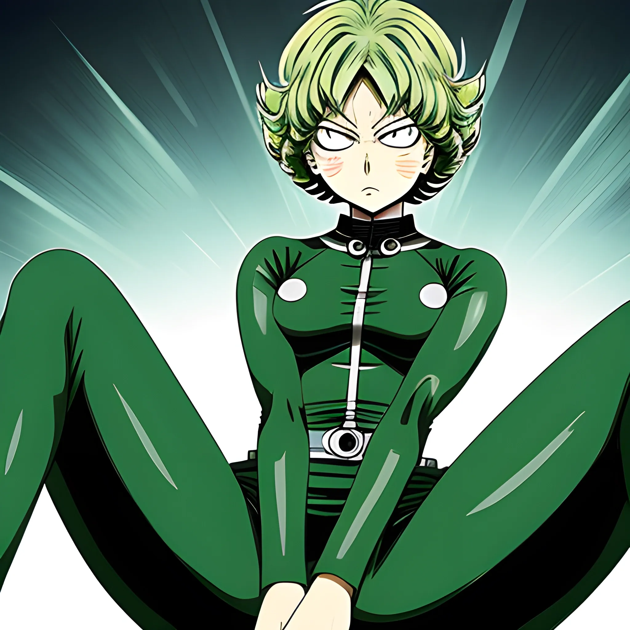 Tatsumaki (OnePunchMan), sitting, - Arthub.ai