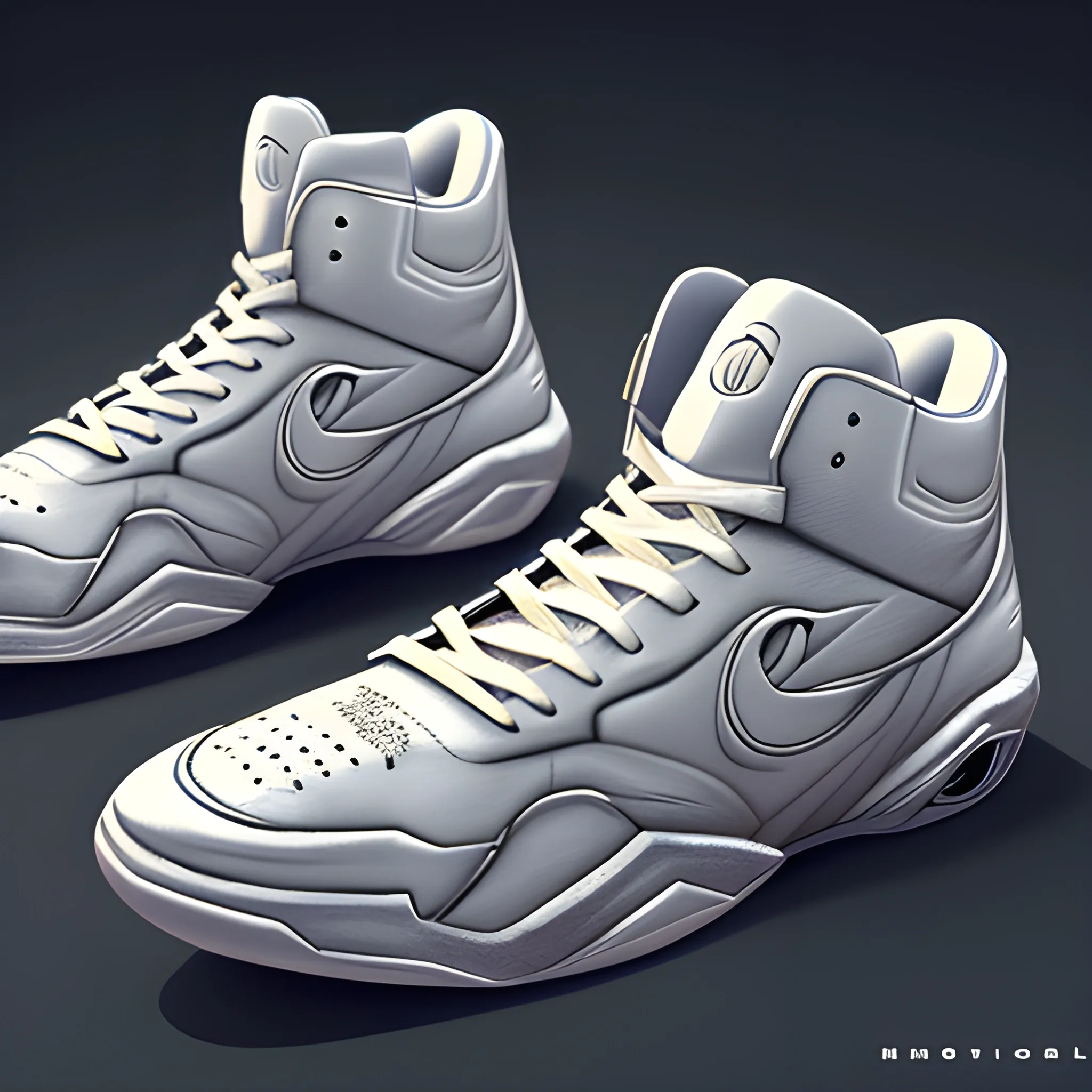 Concept Moon Knight basketball sneakers, popular in art station, soft feel, bloated, smooth, sharp focus
