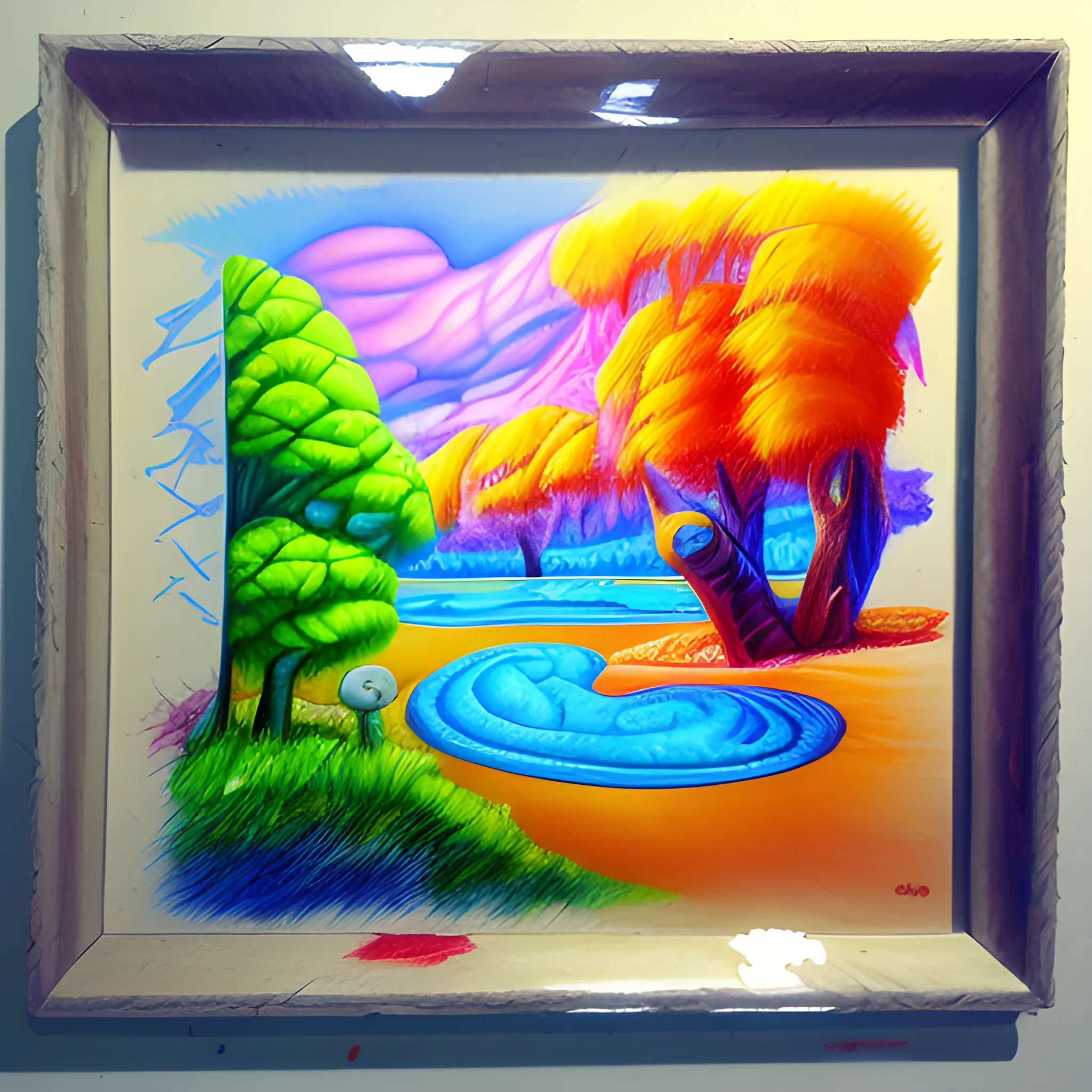 , Trippy, Cartoon, 3D, Oil Painting, Water Color, Pencil Sketch, Oil Painting