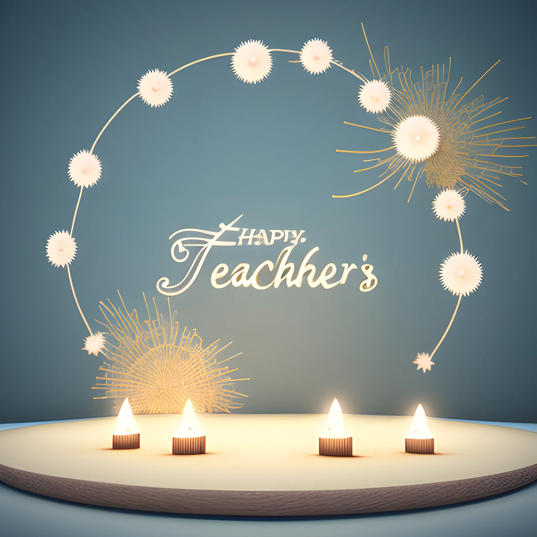 Teachers' day 3d animated image, natural, stunning 
wish by "Ariful"