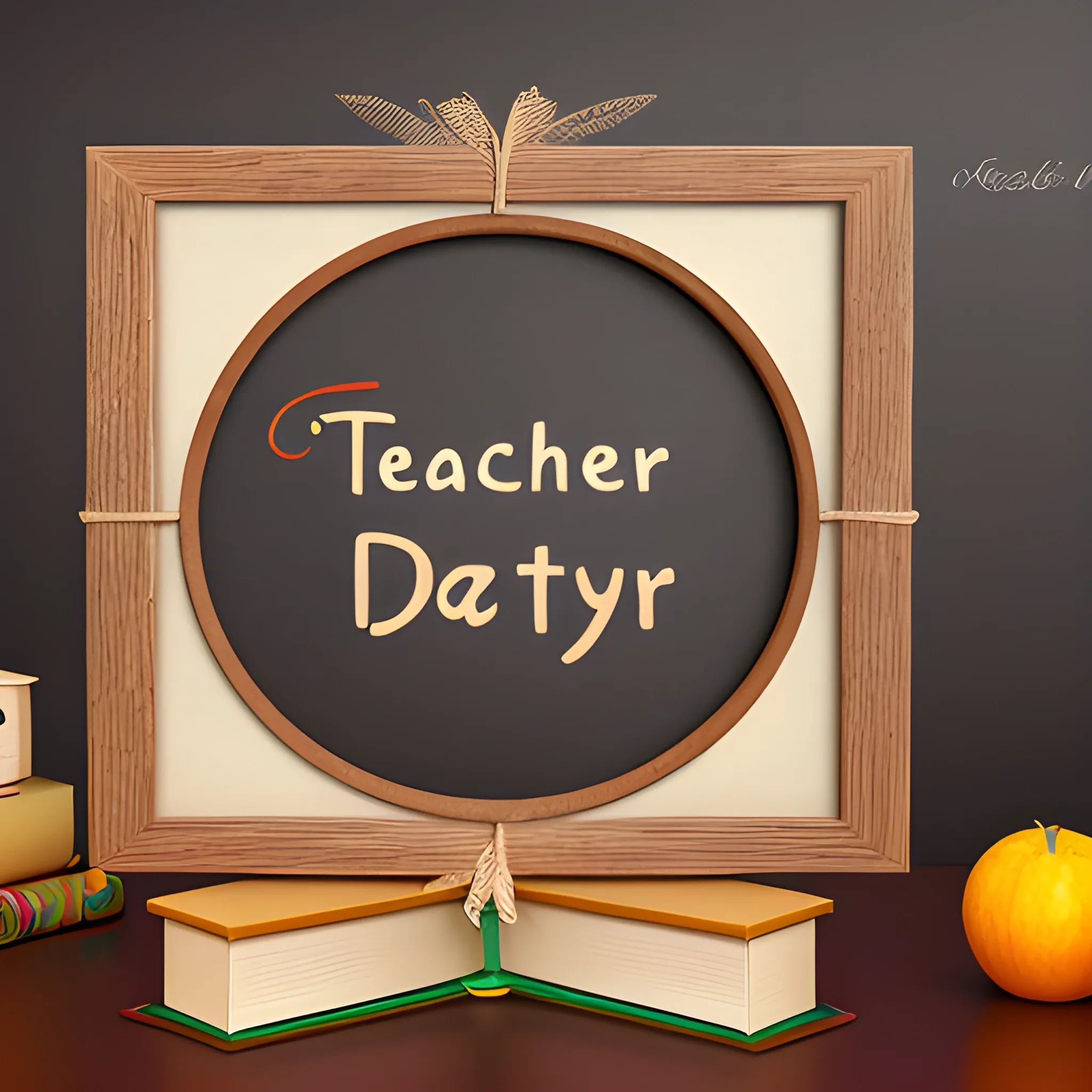 Teacher's Day 3d animated image, natural, stunning 
Write  "Ariful" work using watermark below