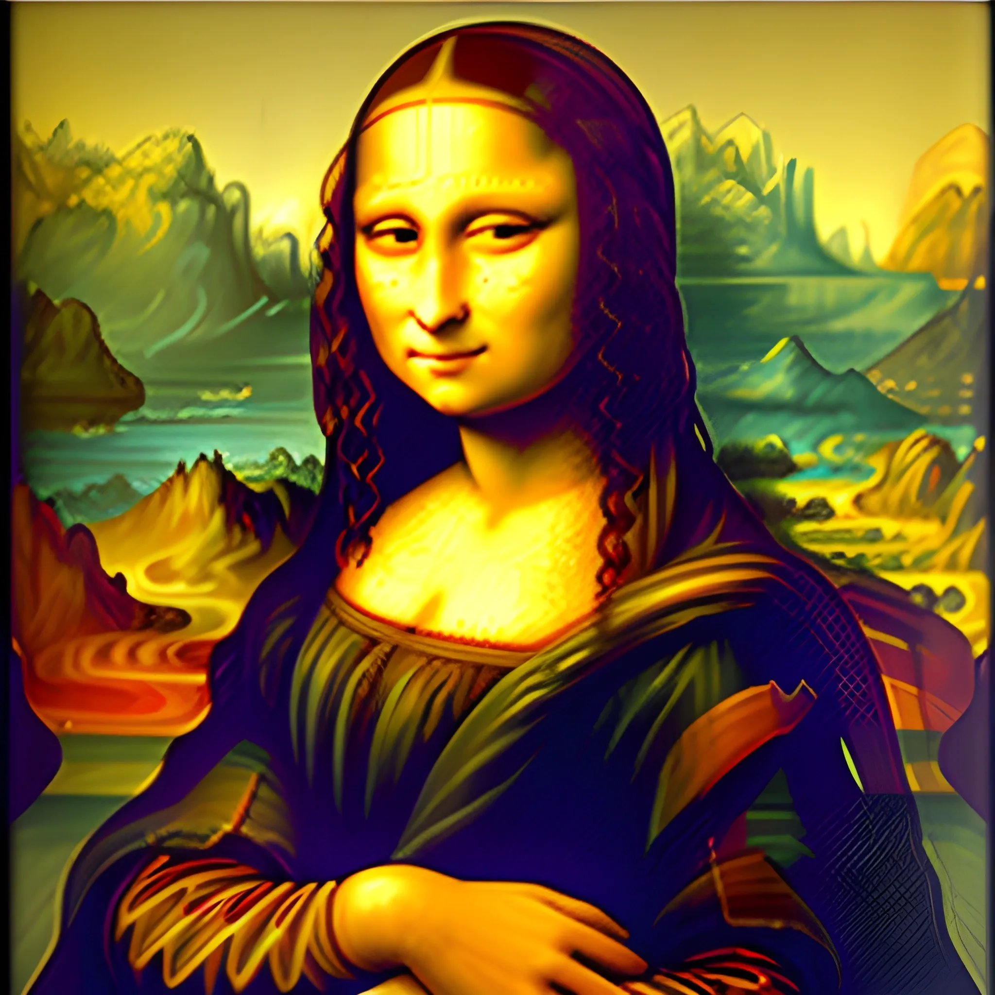 , Oil Painting, Mona Lisa