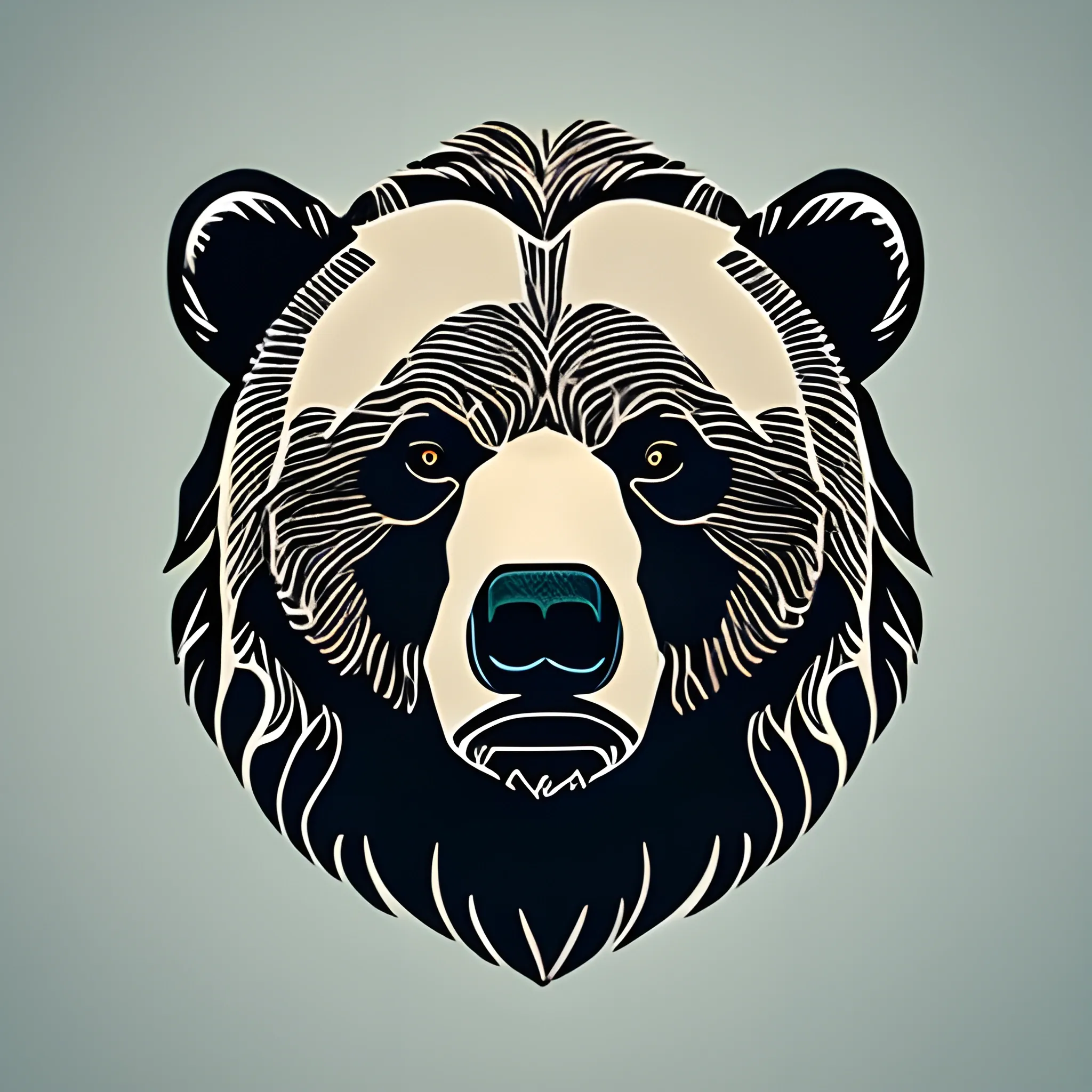 grizzly bear logo style
