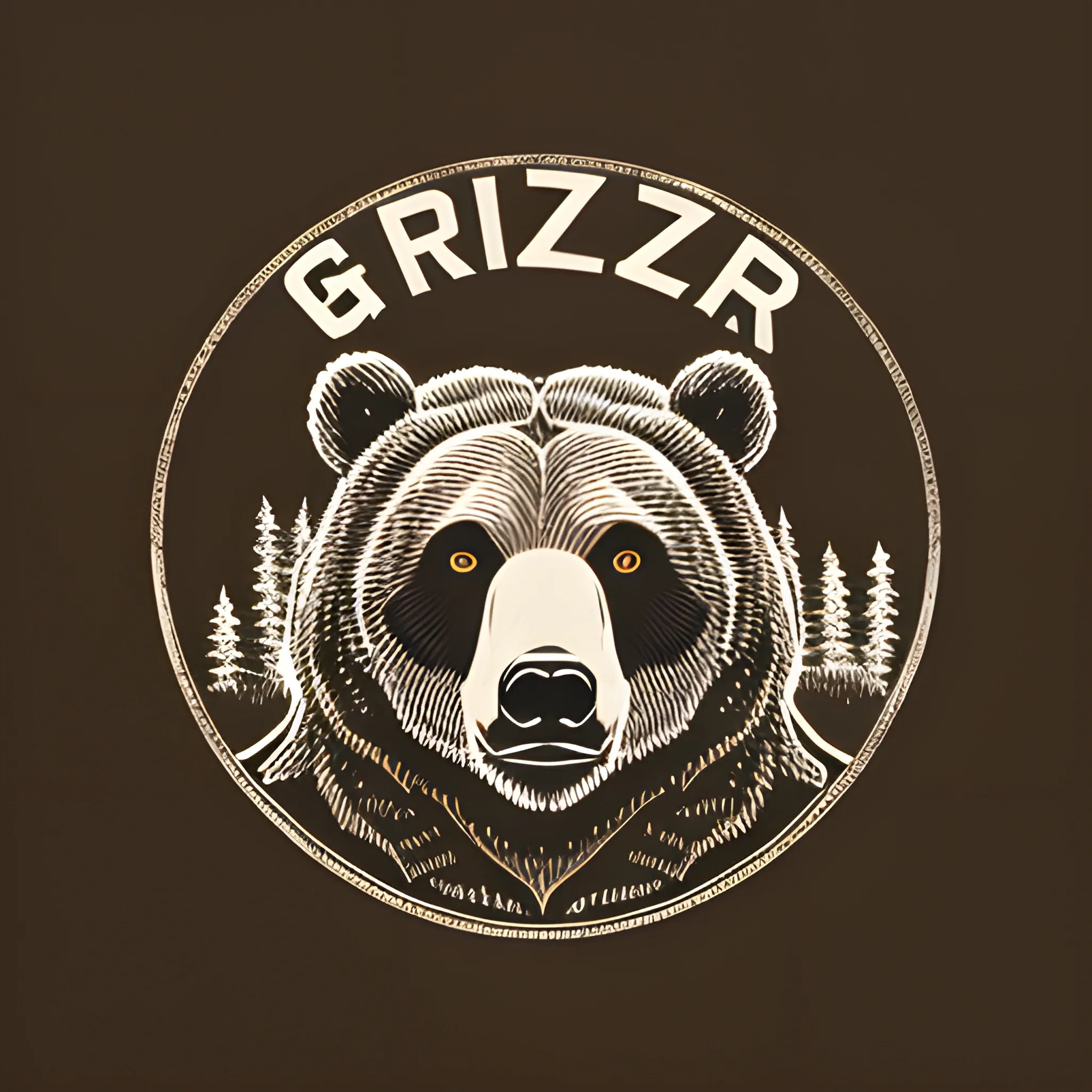 grizzly bear logo style