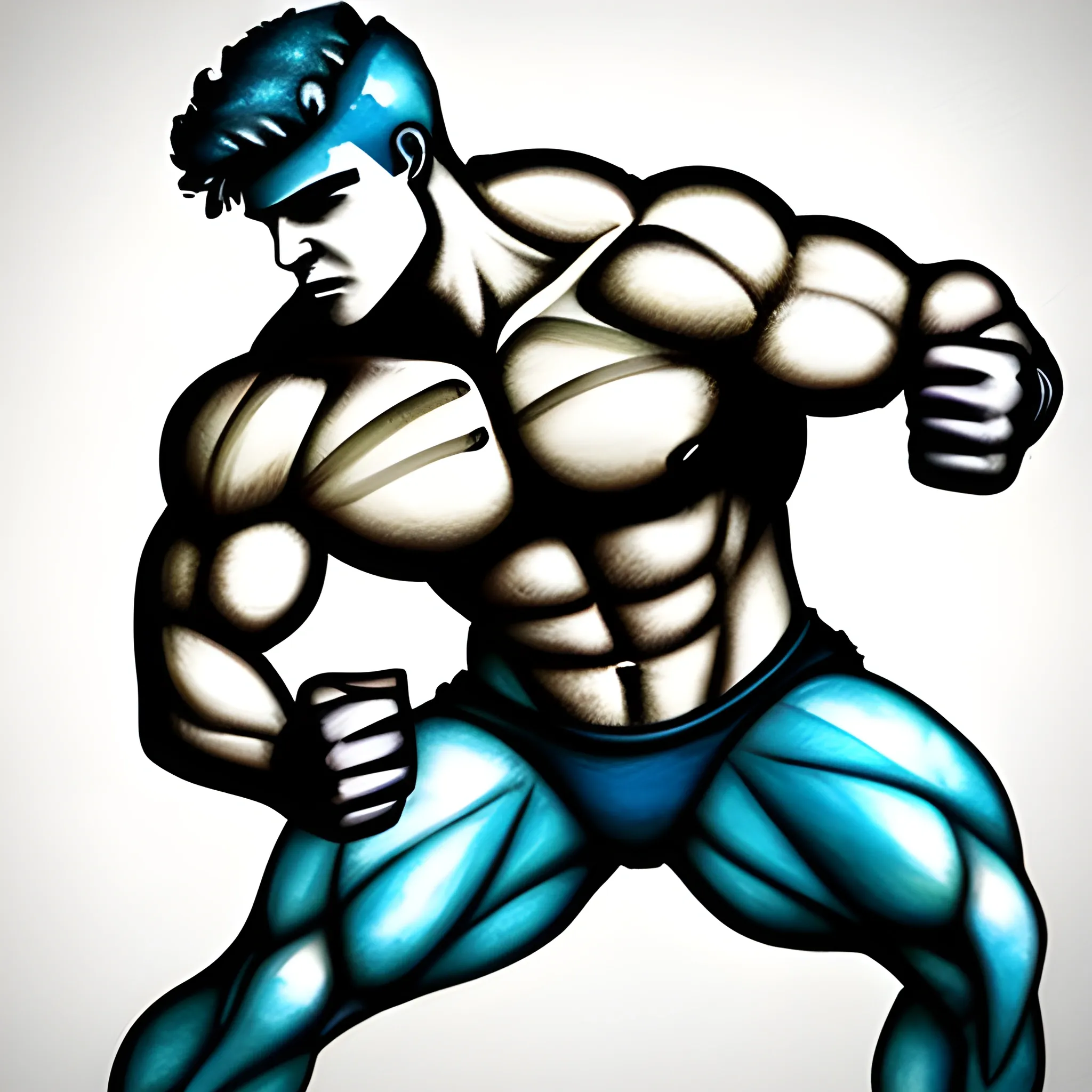 App Logo for a sportsapp named "BodyBuddy"
Should have Bodybuilding parts in it. , Water Color