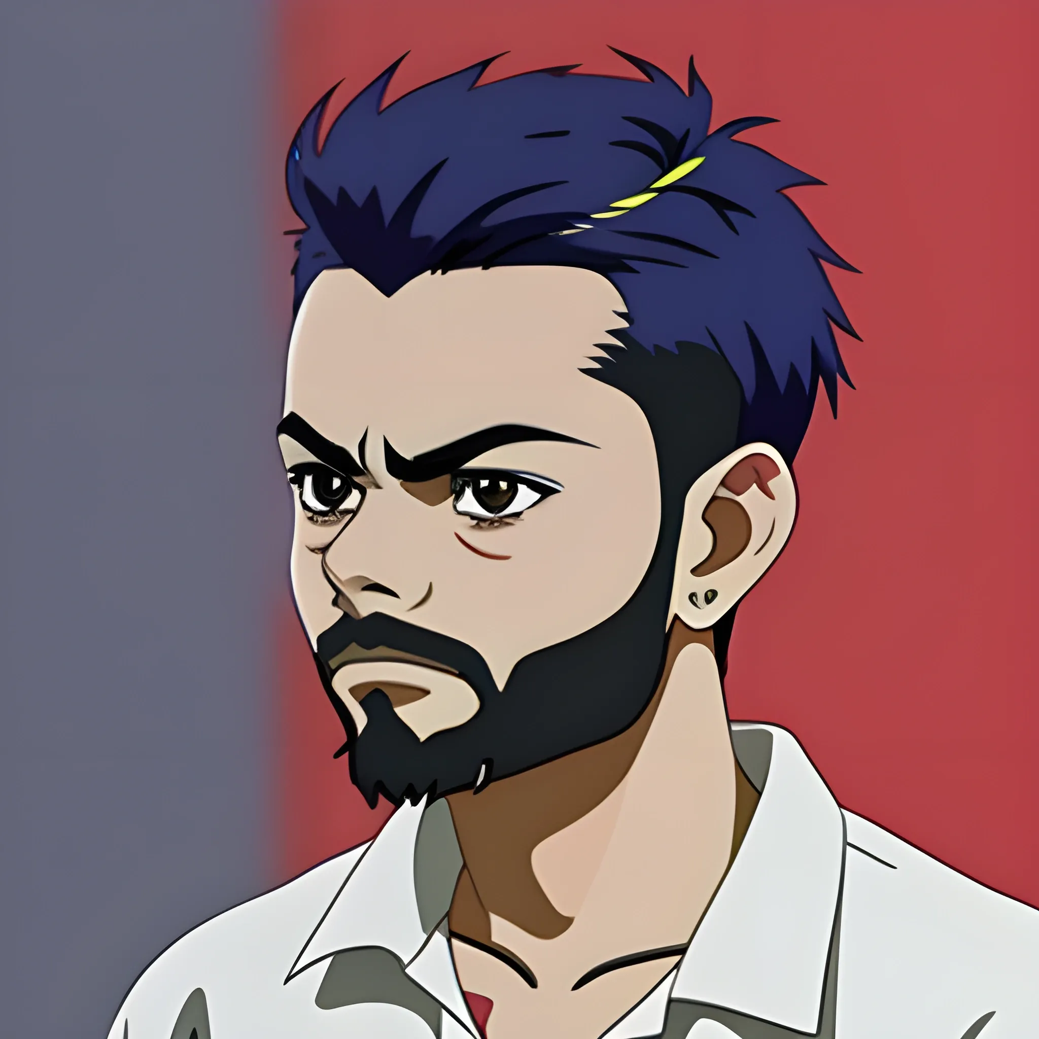 virat kohli in anime