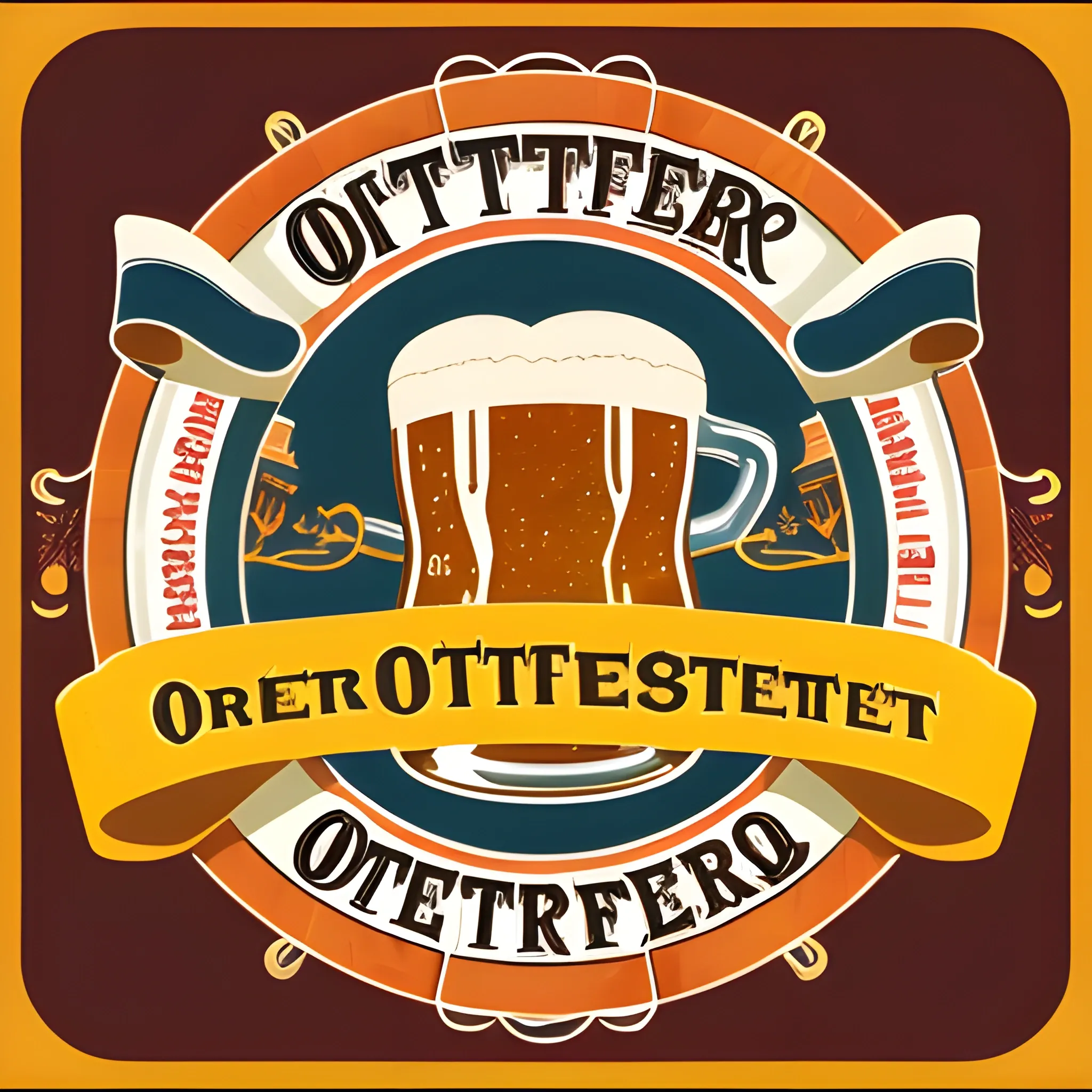 Oktoberfest logo, one beer, no text