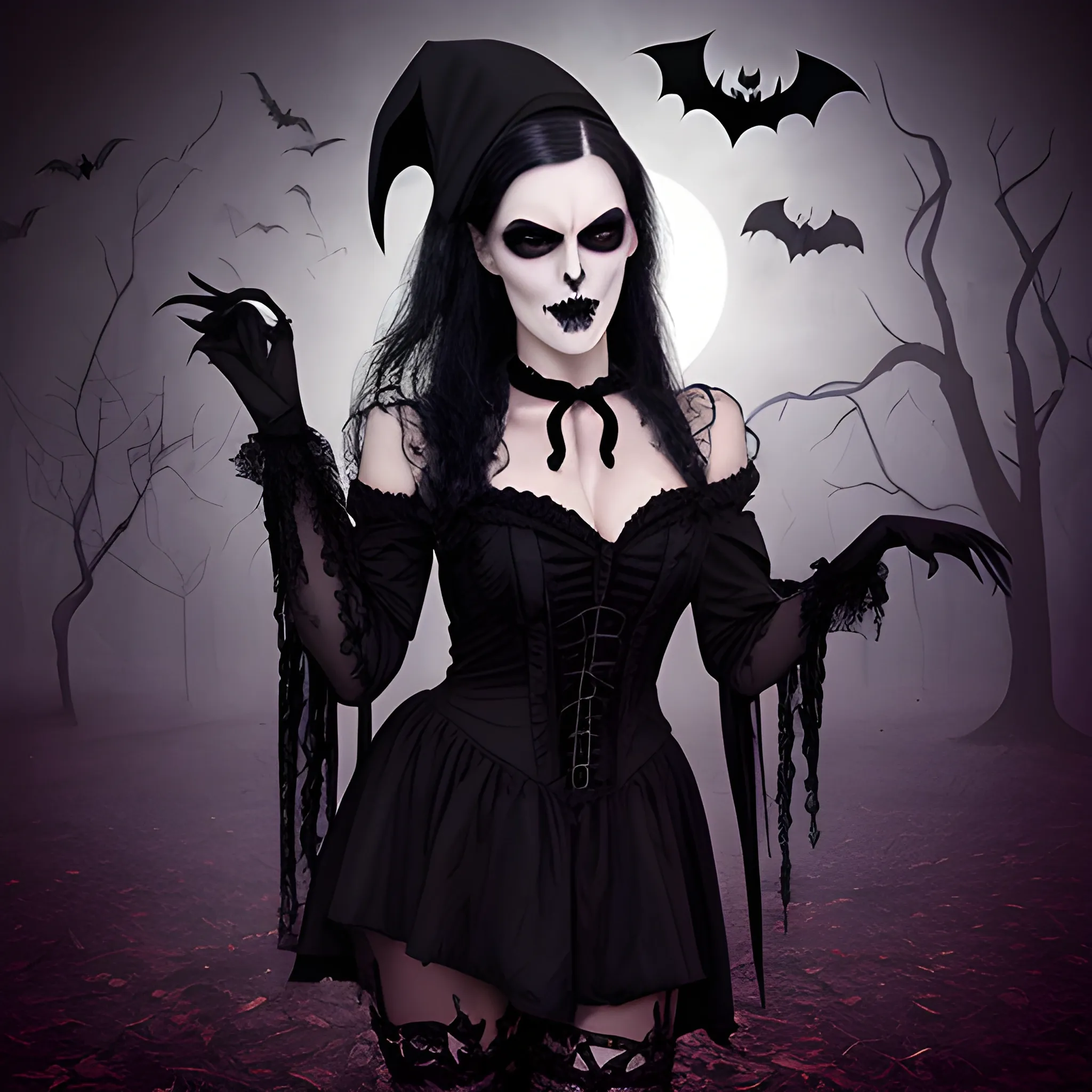 Halloween, Vampire, Goth, no text