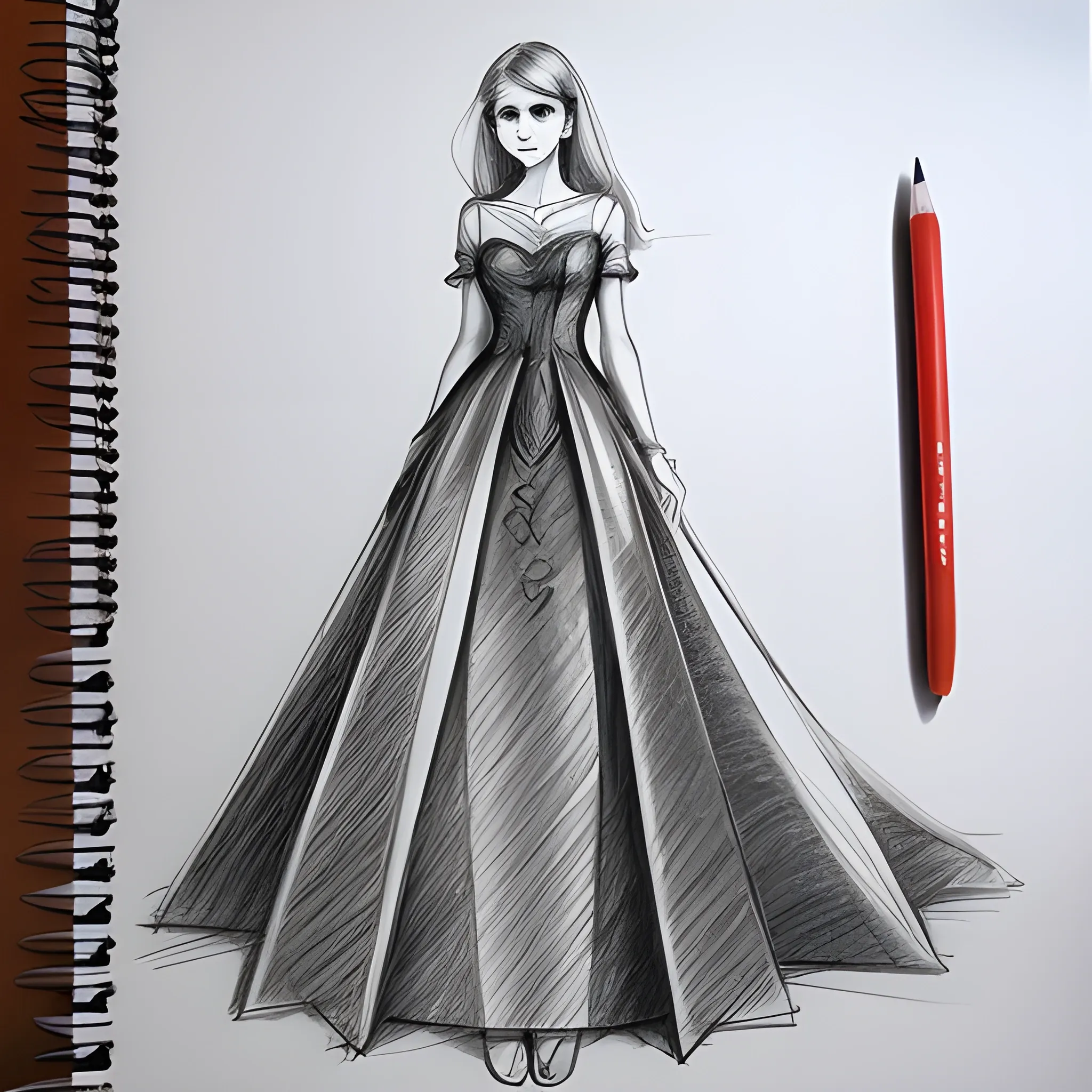 Fashion design sketches, dress materials and drawing pens on a table. Fashion  design accessories on a table Stock Photo - Alamy