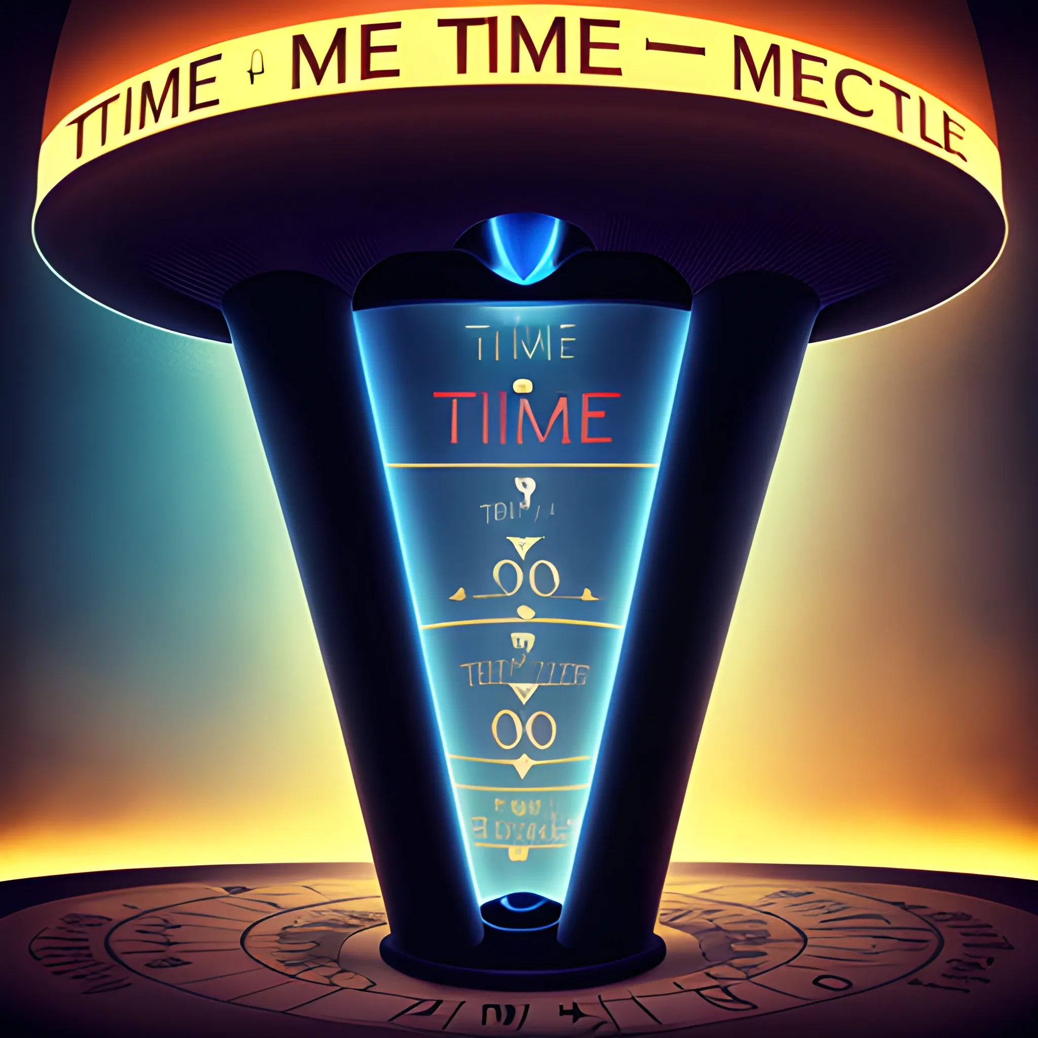 Time machine in operation,Time funnel