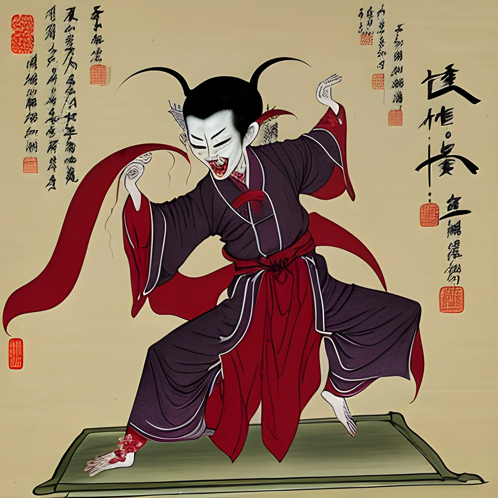 A jiāngshī, also known as a Chinese hopping vampire, is a type of reanimated corpse in Chinese legends and folklore