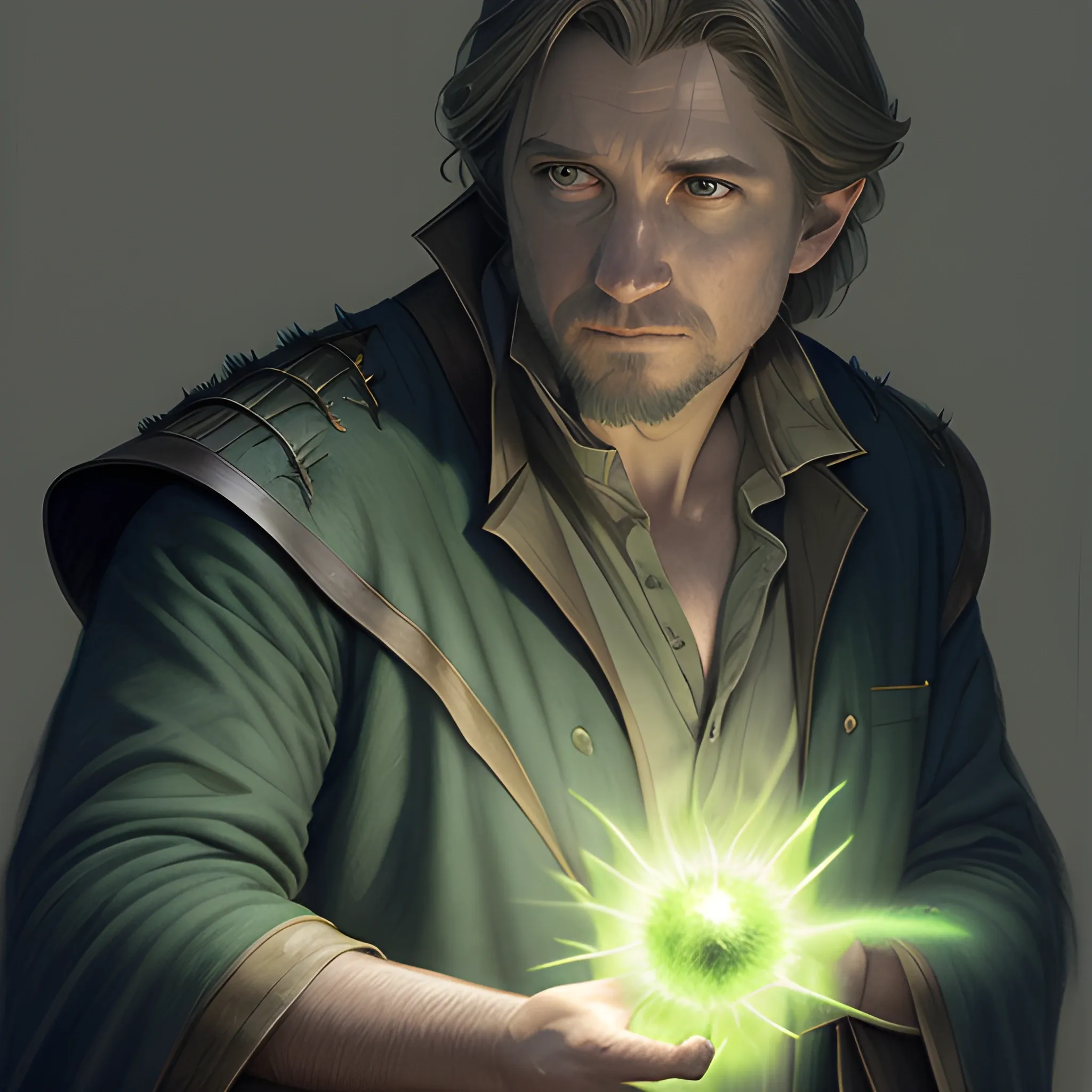 a male wizard casting a green fireball | | pencil sketch, realistic shaded, fine details, realistic shaded lighting poster by greg rutkowski, magali villeneuve, artgerm, jeremy lipkin and michael garmash and rob rey 