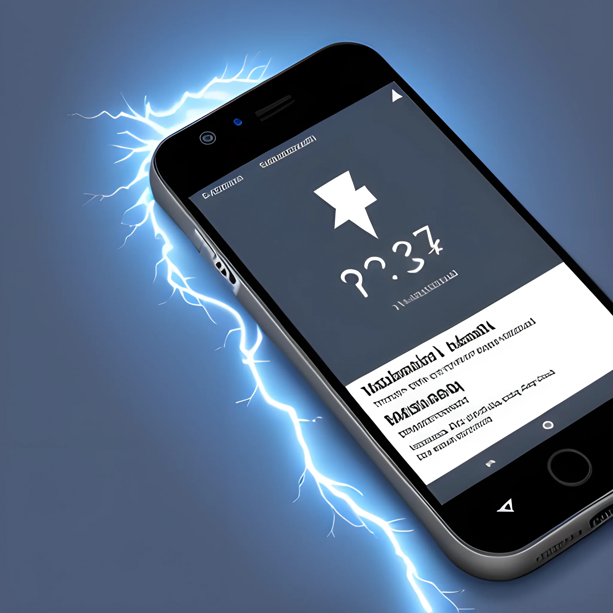 A smartphone displaying a PWA with lightning speed