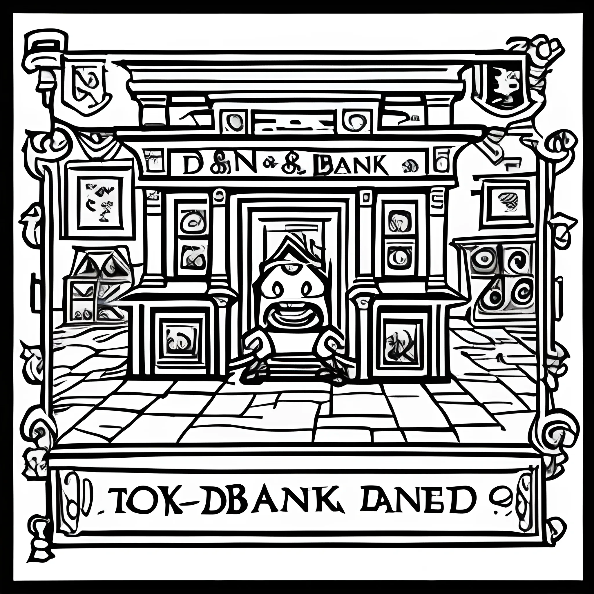 D&D Bank 
, Cartoon