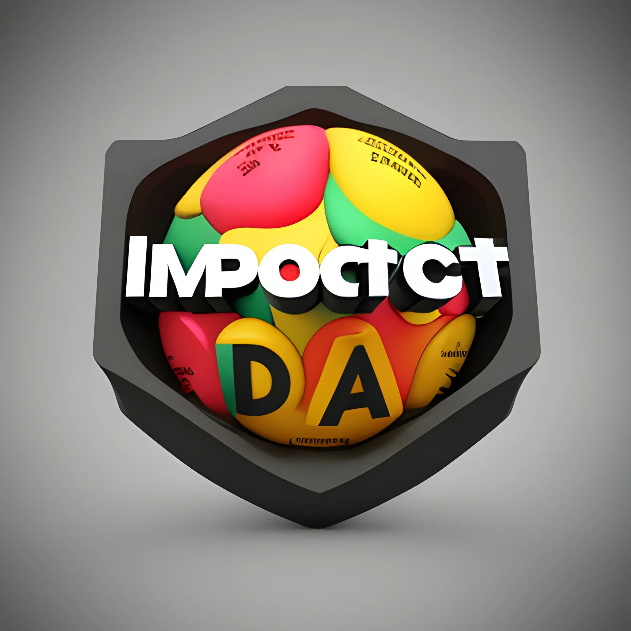 logo that has a 3d printer and the text "impacto 3d"