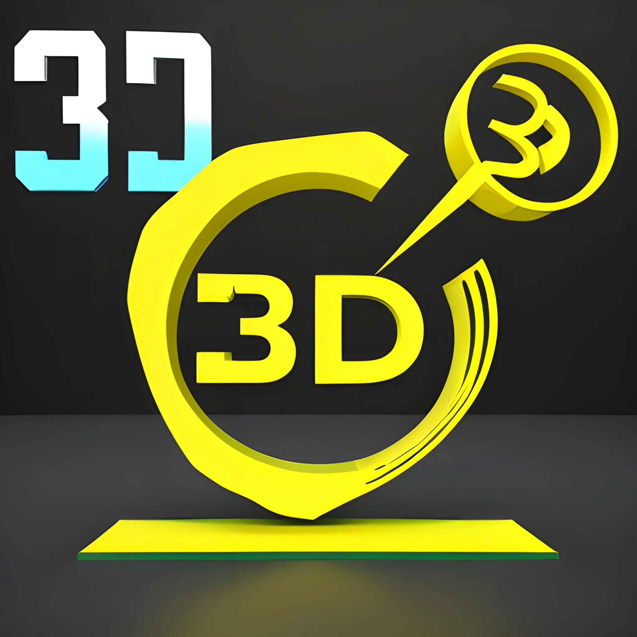 logo that has a 3d printer and the text "impacto 3d"