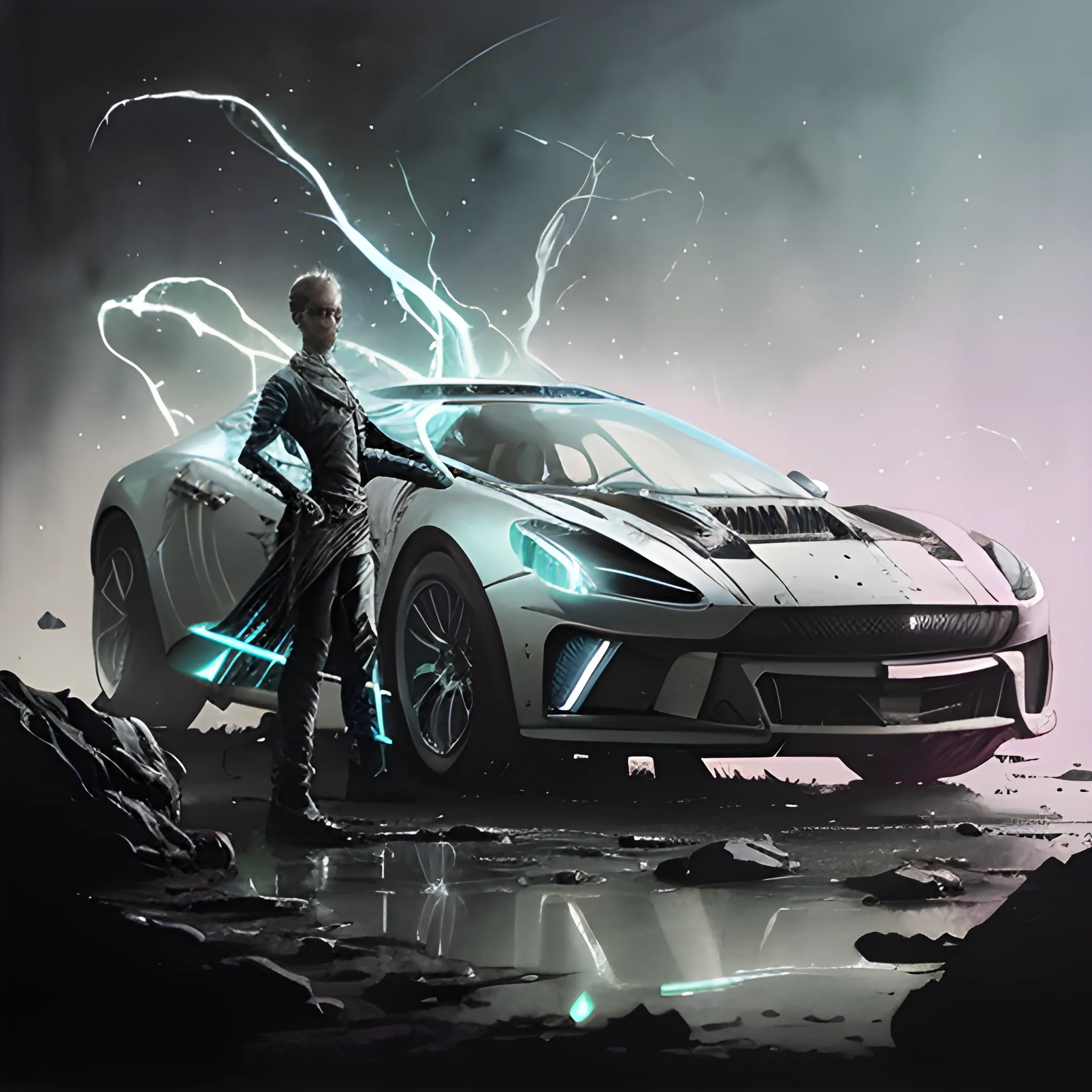 rfktrstyle"lightnings Whip" phosphorescent print-ready, urban pop art style, cosmic silver, immaculate black canvas, Splatter paint charisma, a sensation on ArtStation, crystal-clear precision, studio depiction, detailed linework, unmatched intricacy, in the vein of Greg Rutkowski's magic, Watercolor glow, trending on artstation, laser-sharp clarity, studio visualization, intricate textures, masterfully crafted, channeling the spirit of Greg Rutkowski., Watercolor, trending on artstation, sharp focus, studio photo, intricate details, highly detailed, by greg rutkowski --q99 --testp --chaos 90