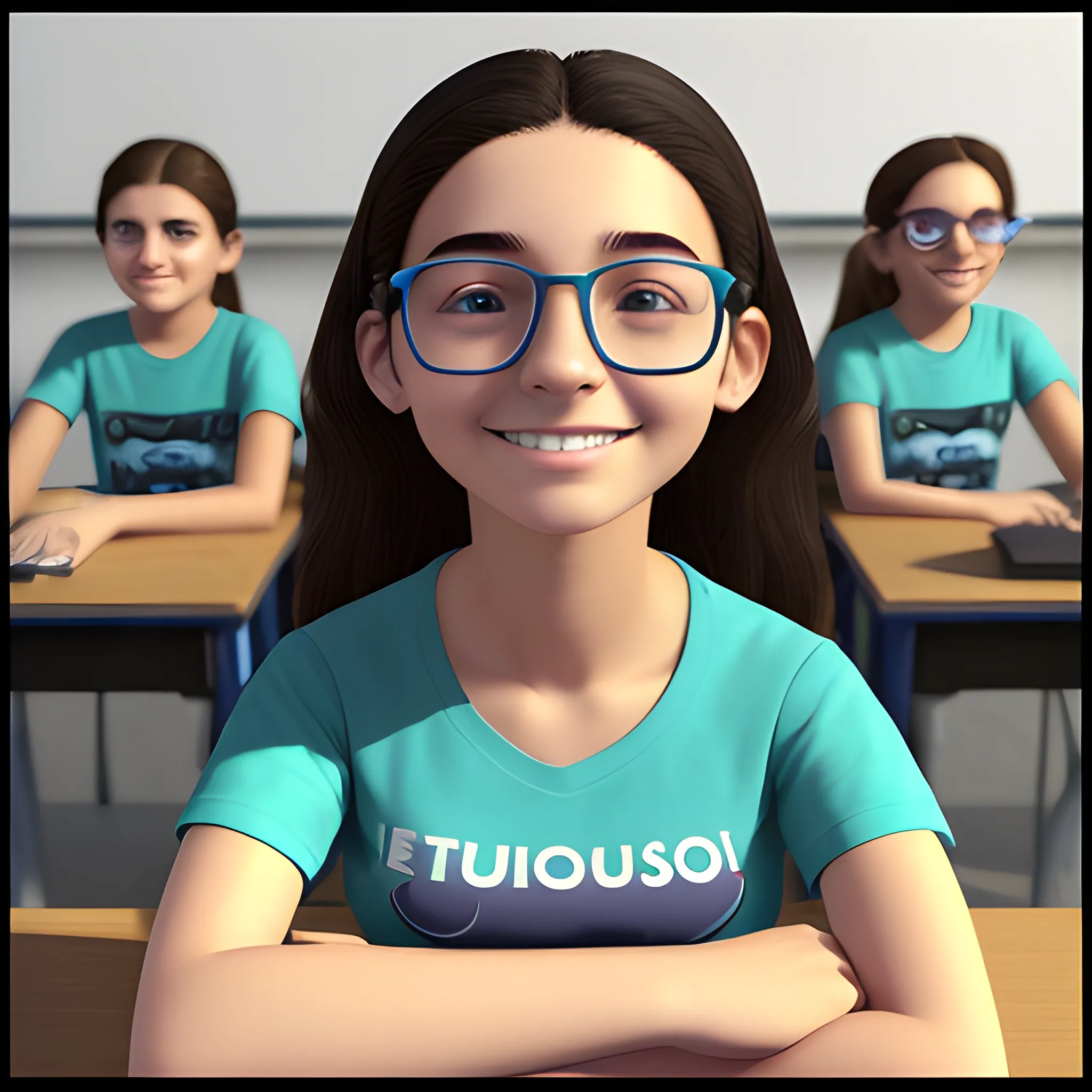 Estudiante universitario, asiste a clases de programacion, y no esta muy contento, 3D