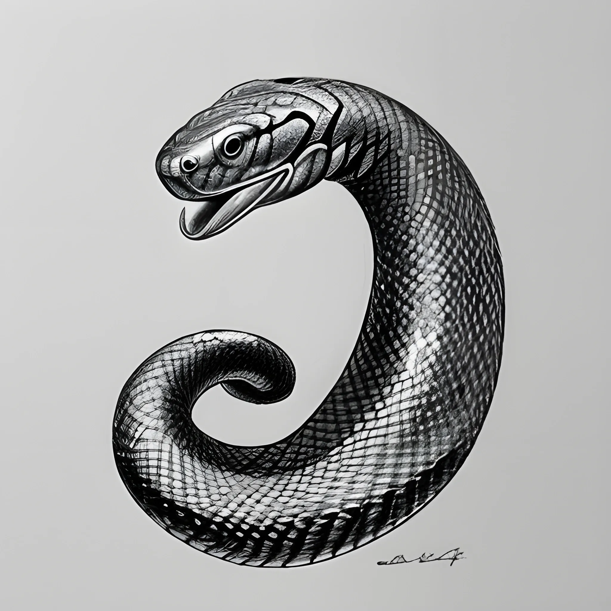 cobra snake, Pencil Sketch
