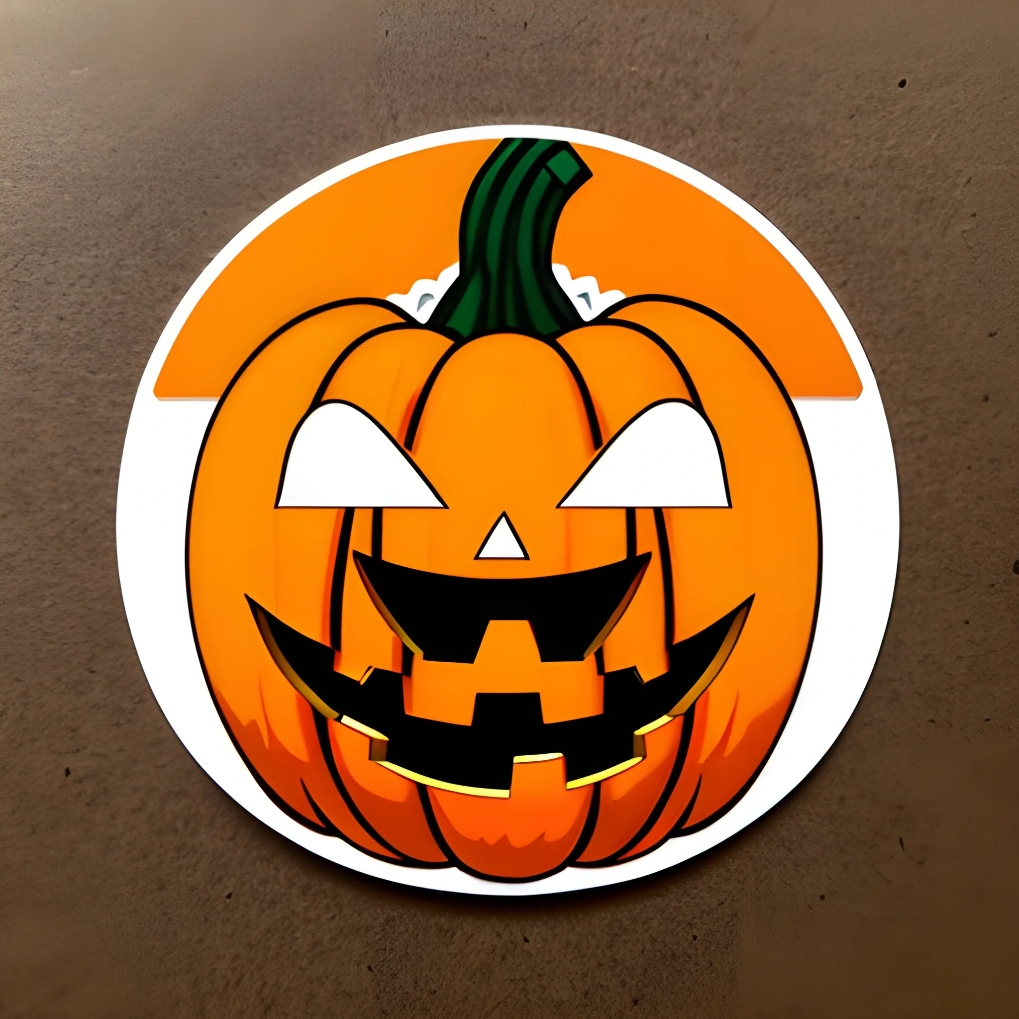 
halloween sticker, pumpkin, Cartoon