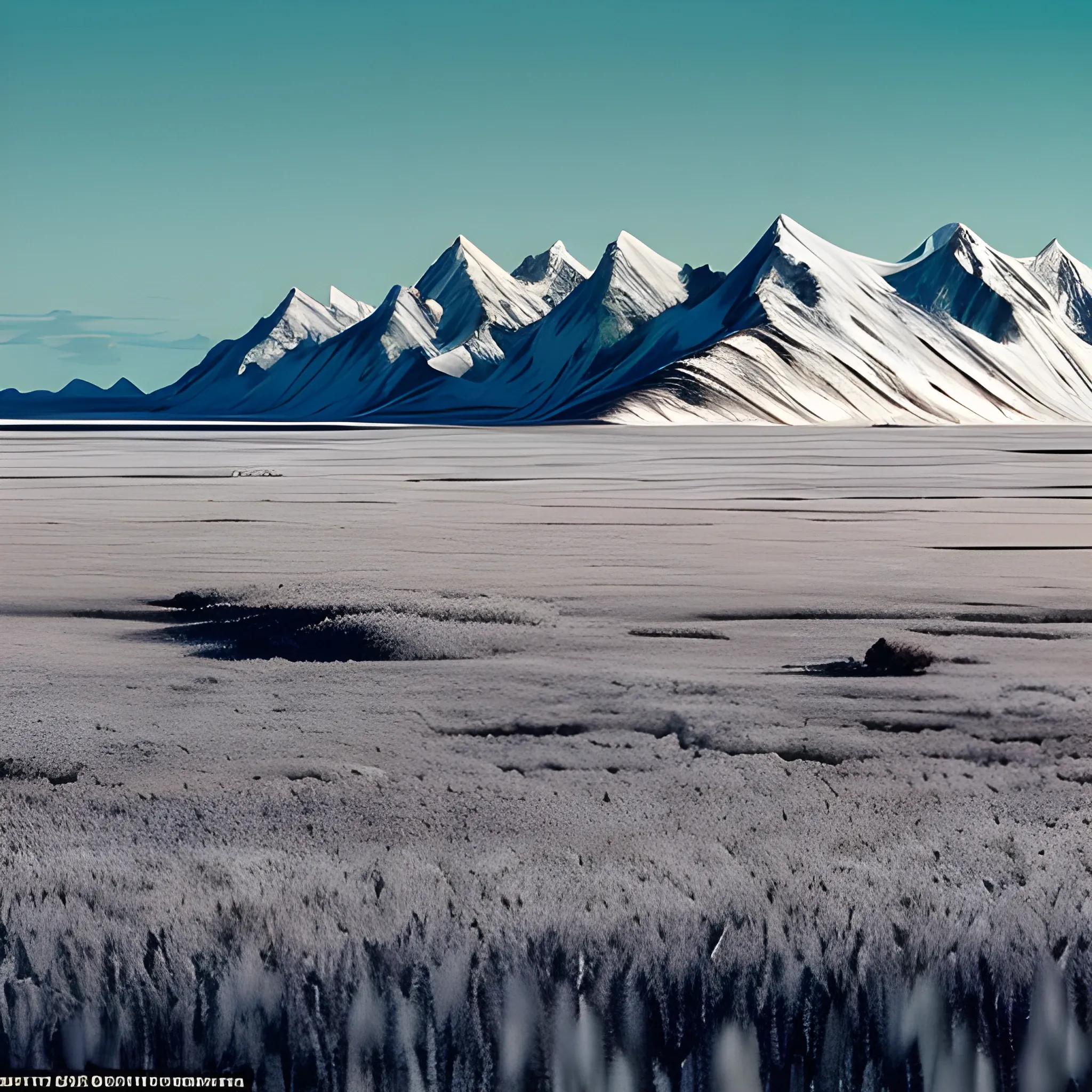 a breathtaking vast tundra landscape with coconut trees as far a ...