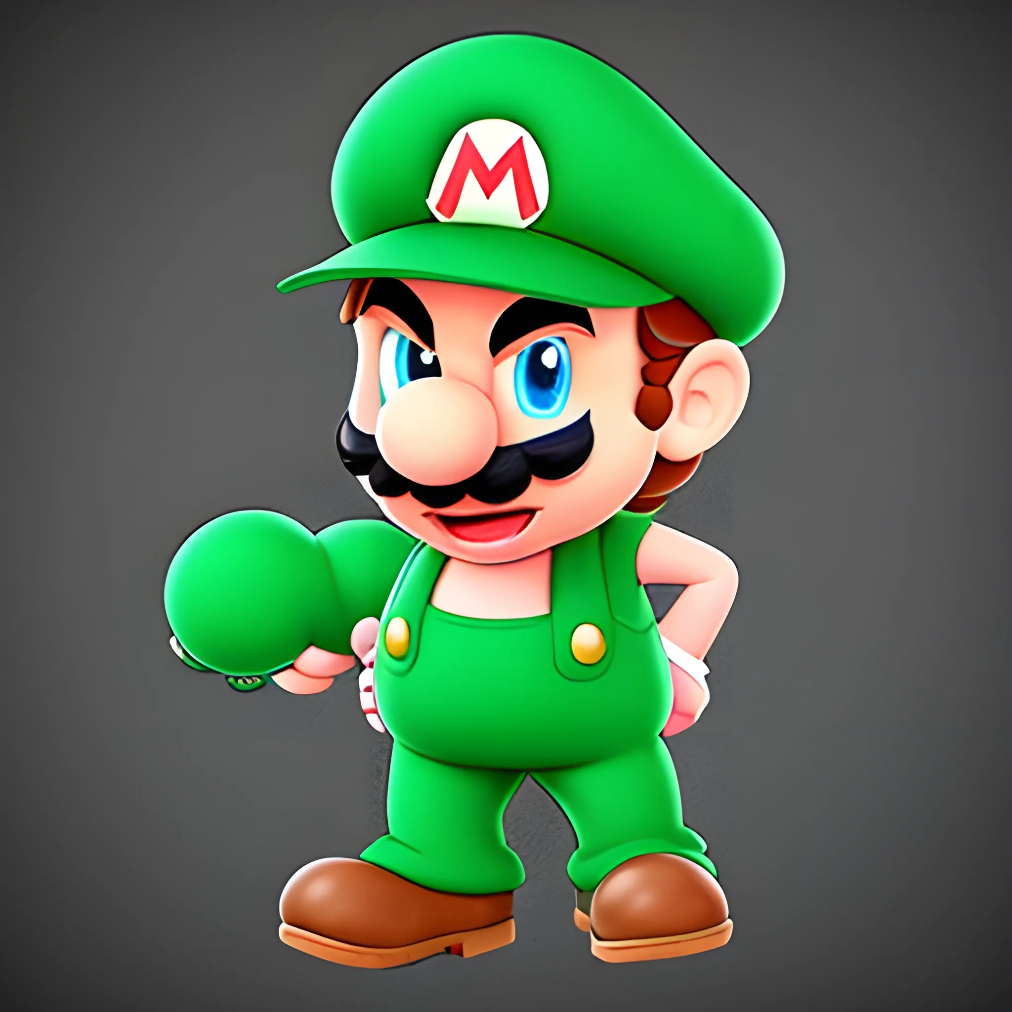 Funny and fashionable uncle Mario, Cartoon