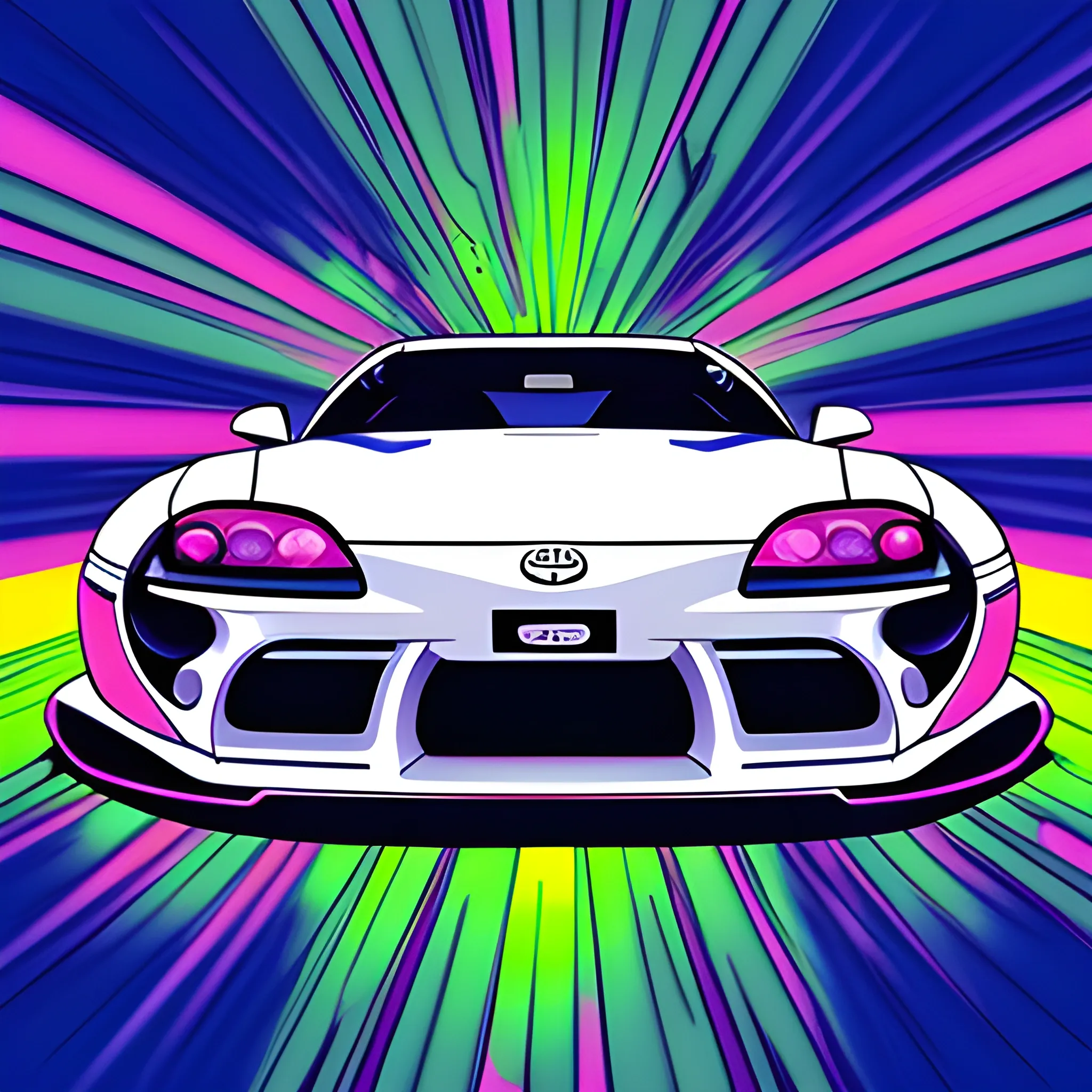 , Cartoon0 toyota supra ilustrations
, Trippy, 3D