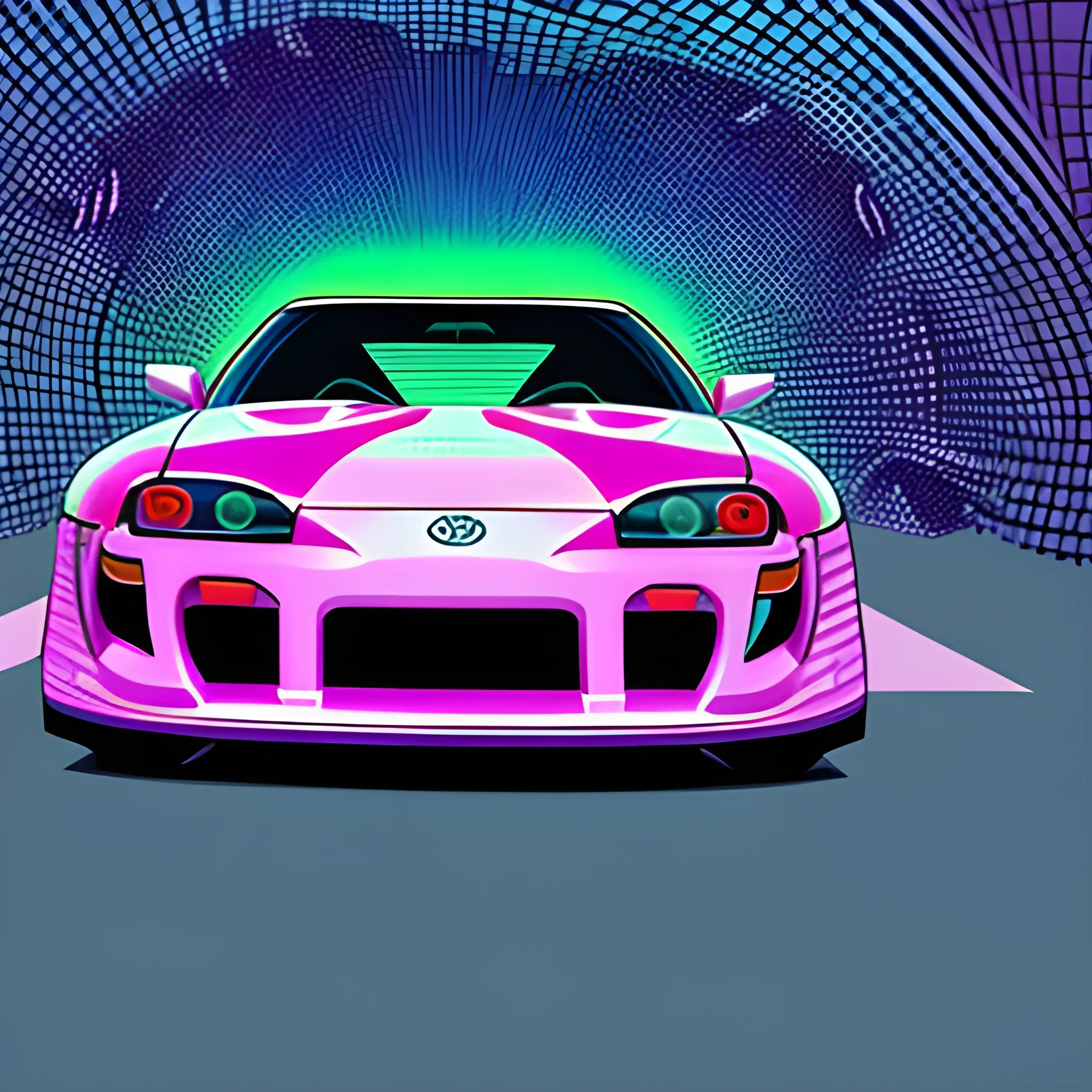 , Cartoon0 toyota supra ilustrations
, Trippy, 3D