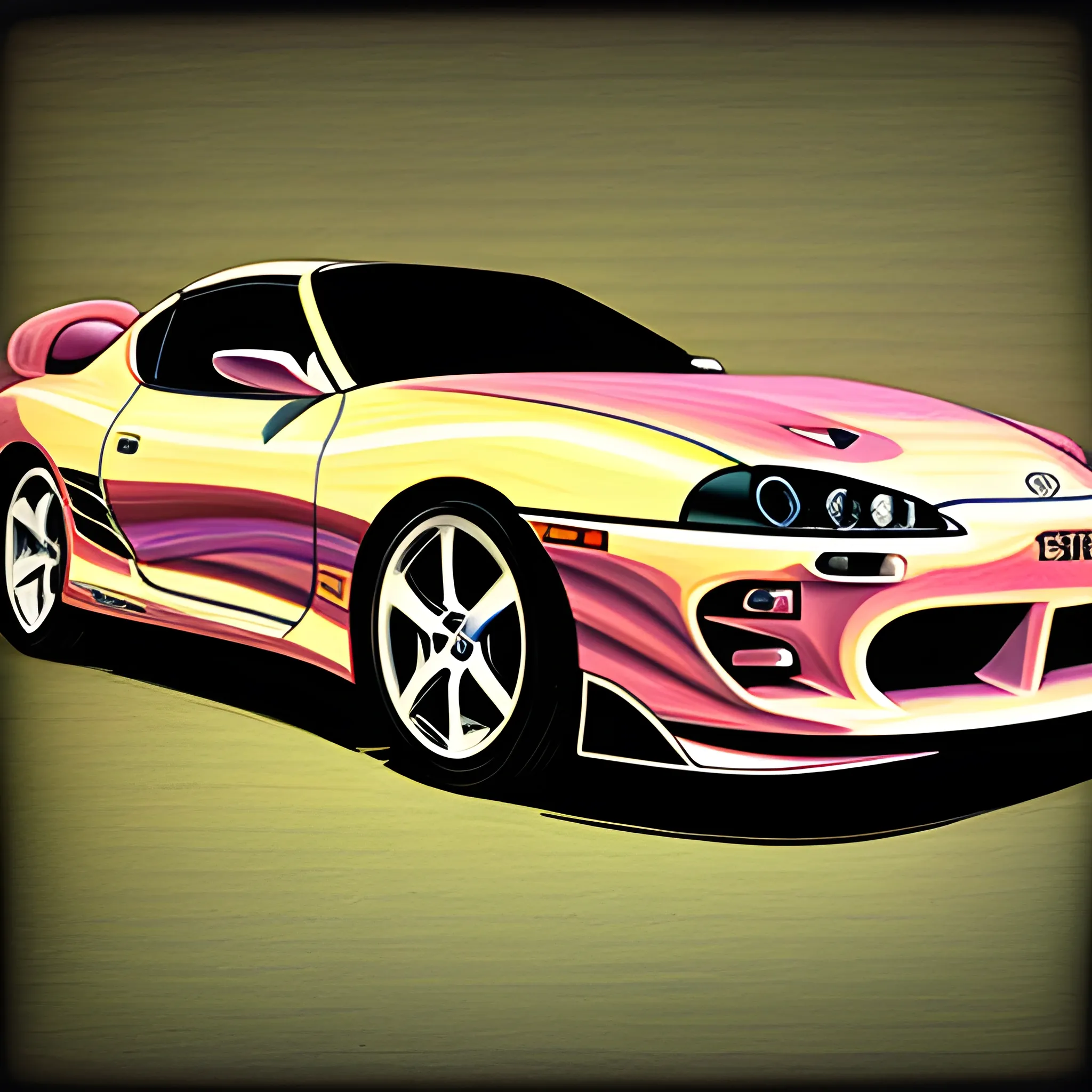 
toyota supra ilustrations
, Trippy, 3D, Pencil Sketch, Oil Painting, Cartoon