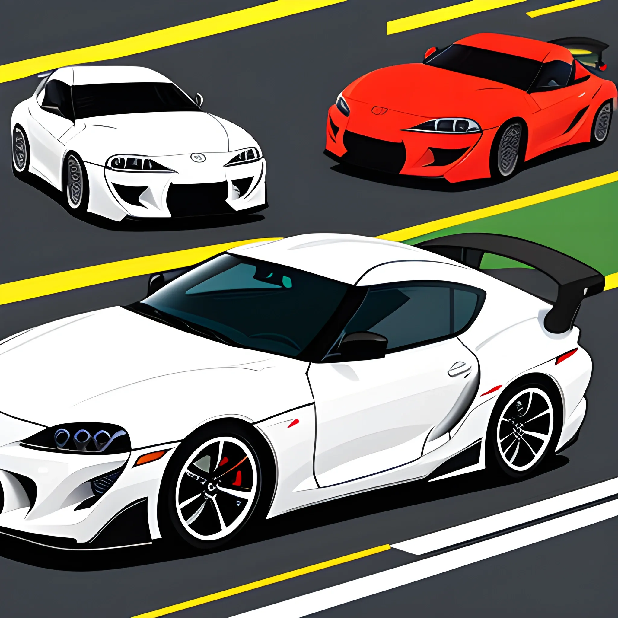 
toyota supra ilustrations
professional photos
, Cartoon